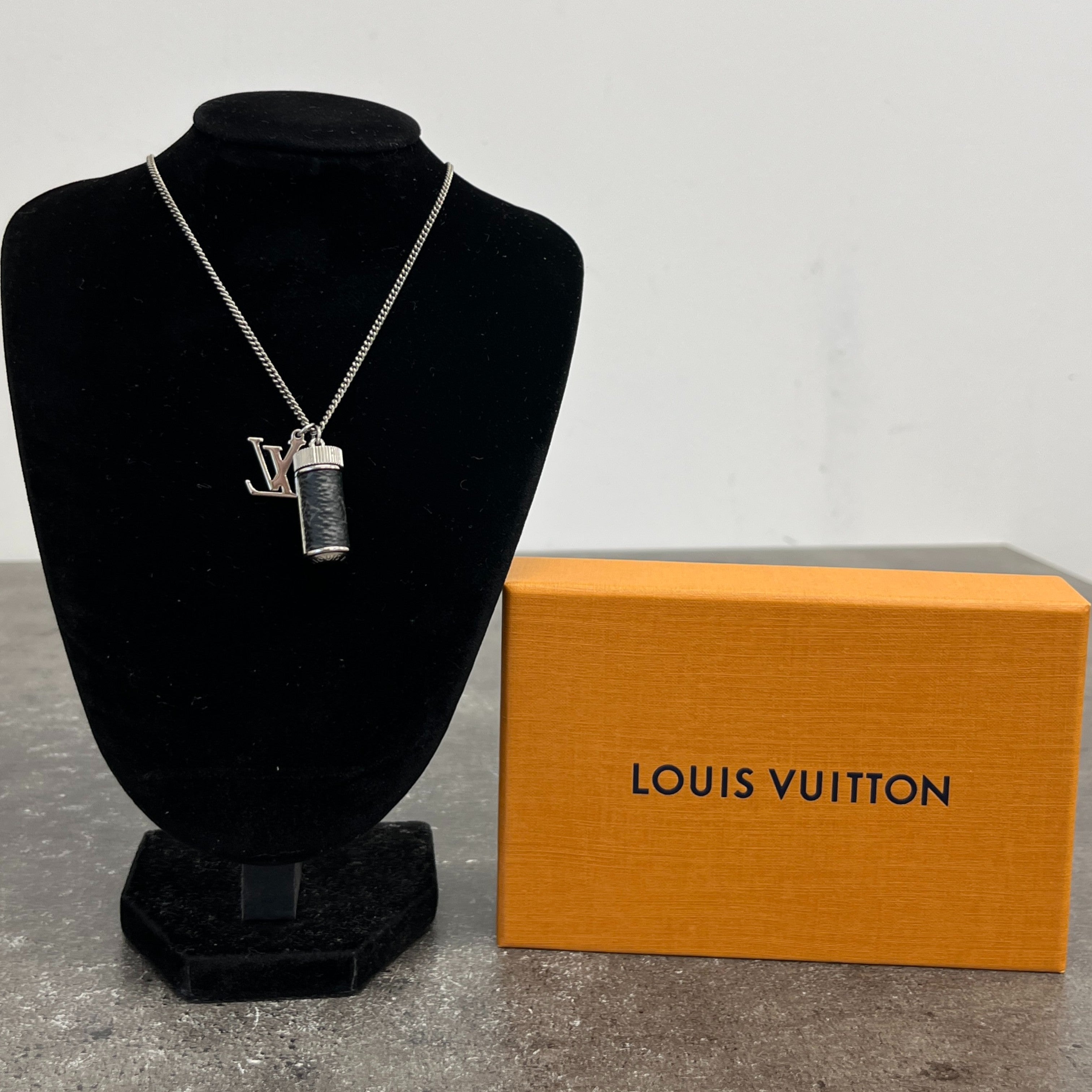 Men's Monogram Eclipse Charms Necklace Silver