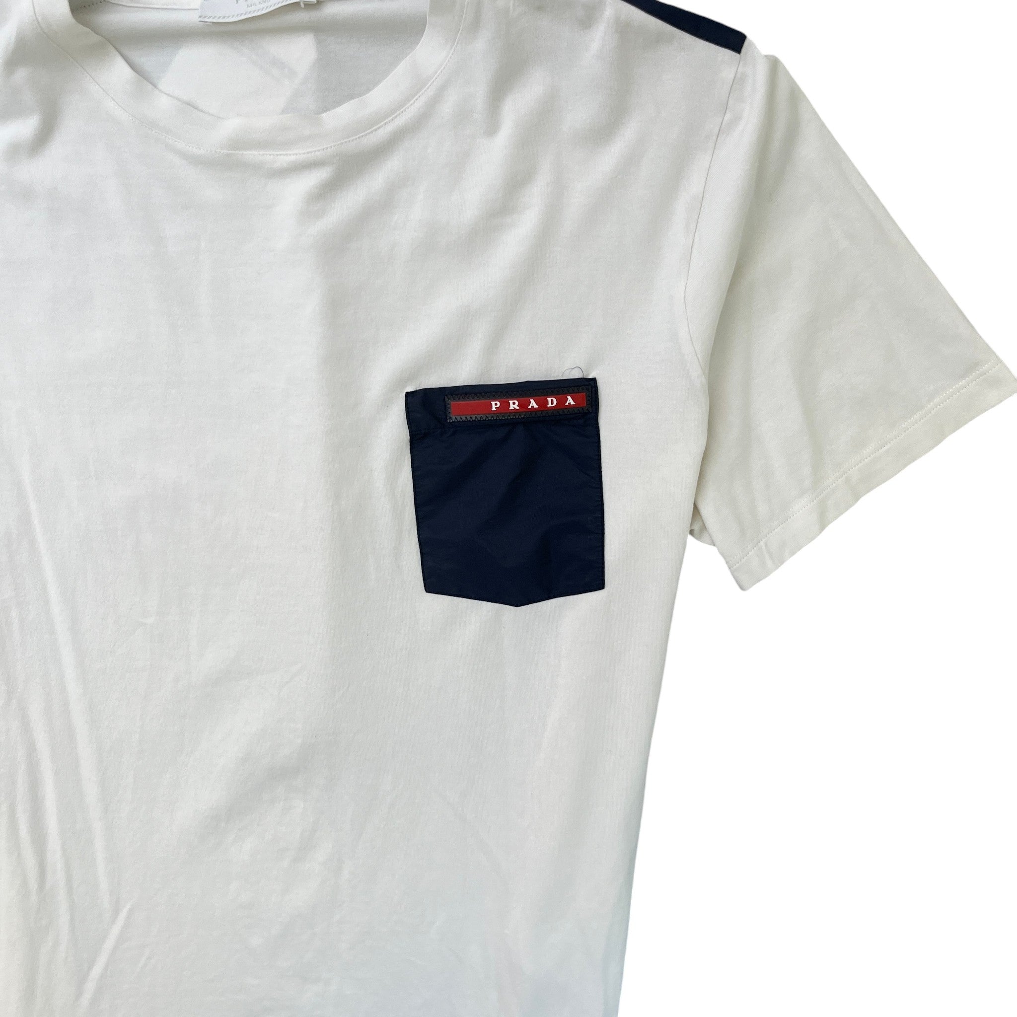 Men's Linea Rossa Nylon Pocket T-Shirt White Size M