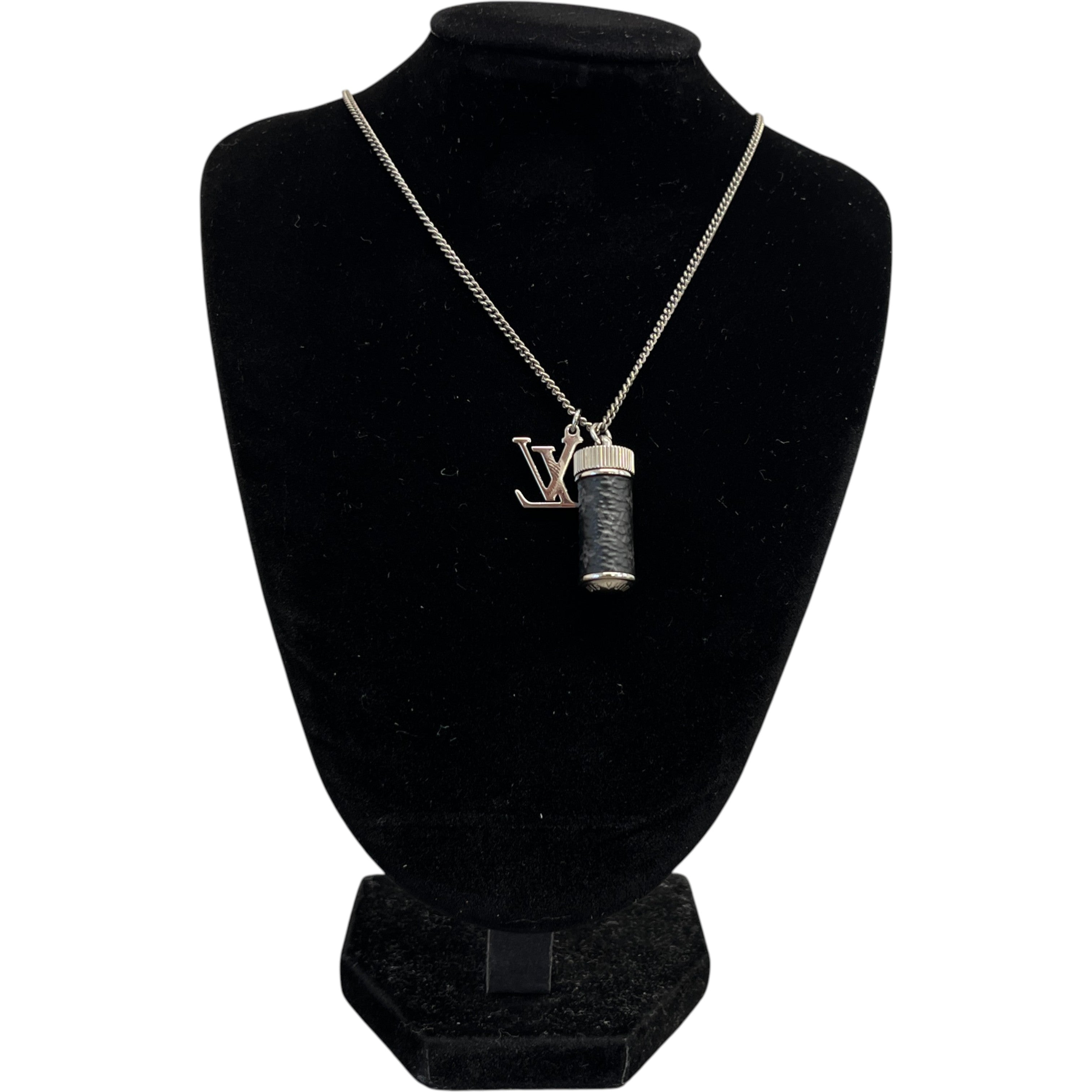 Men's Monogram Eclipse Charms Necklace Silver