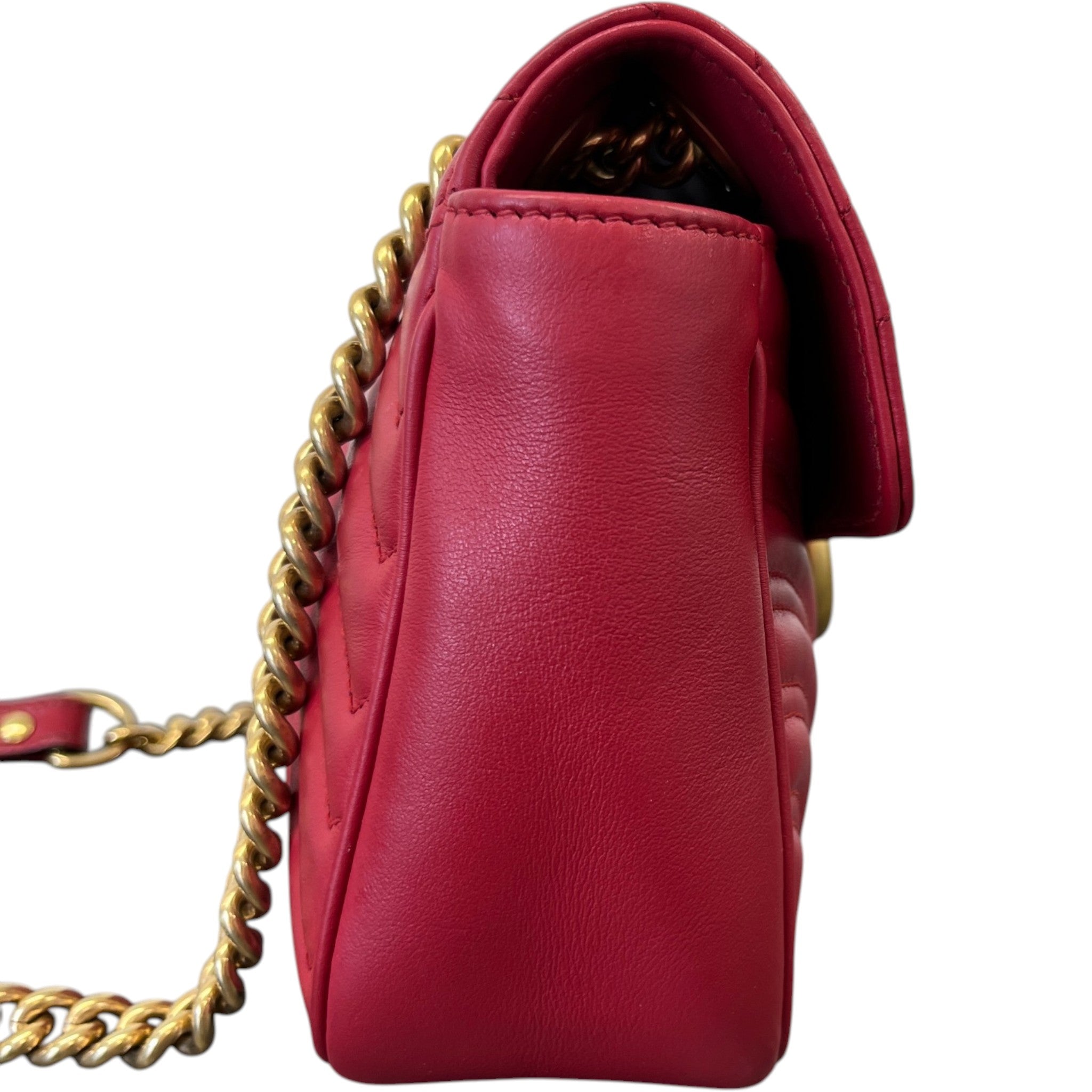 Women's Gg Marmont Small Bag Red