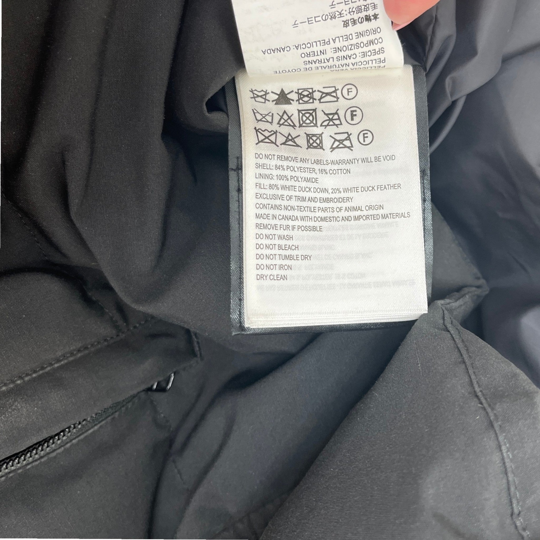 Men's Wyndham Down Jacket Black Size M