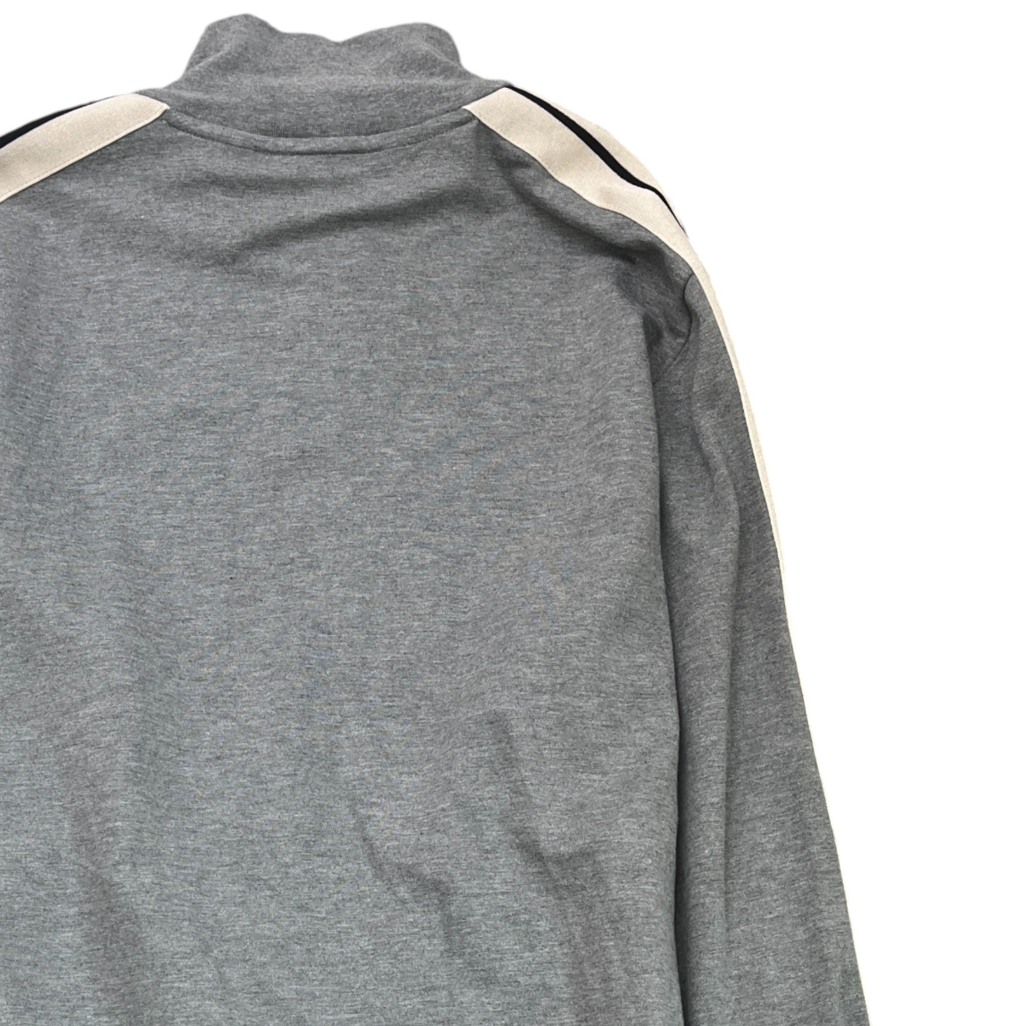 Men's Printed Logo Track Jacket Grey Size XL