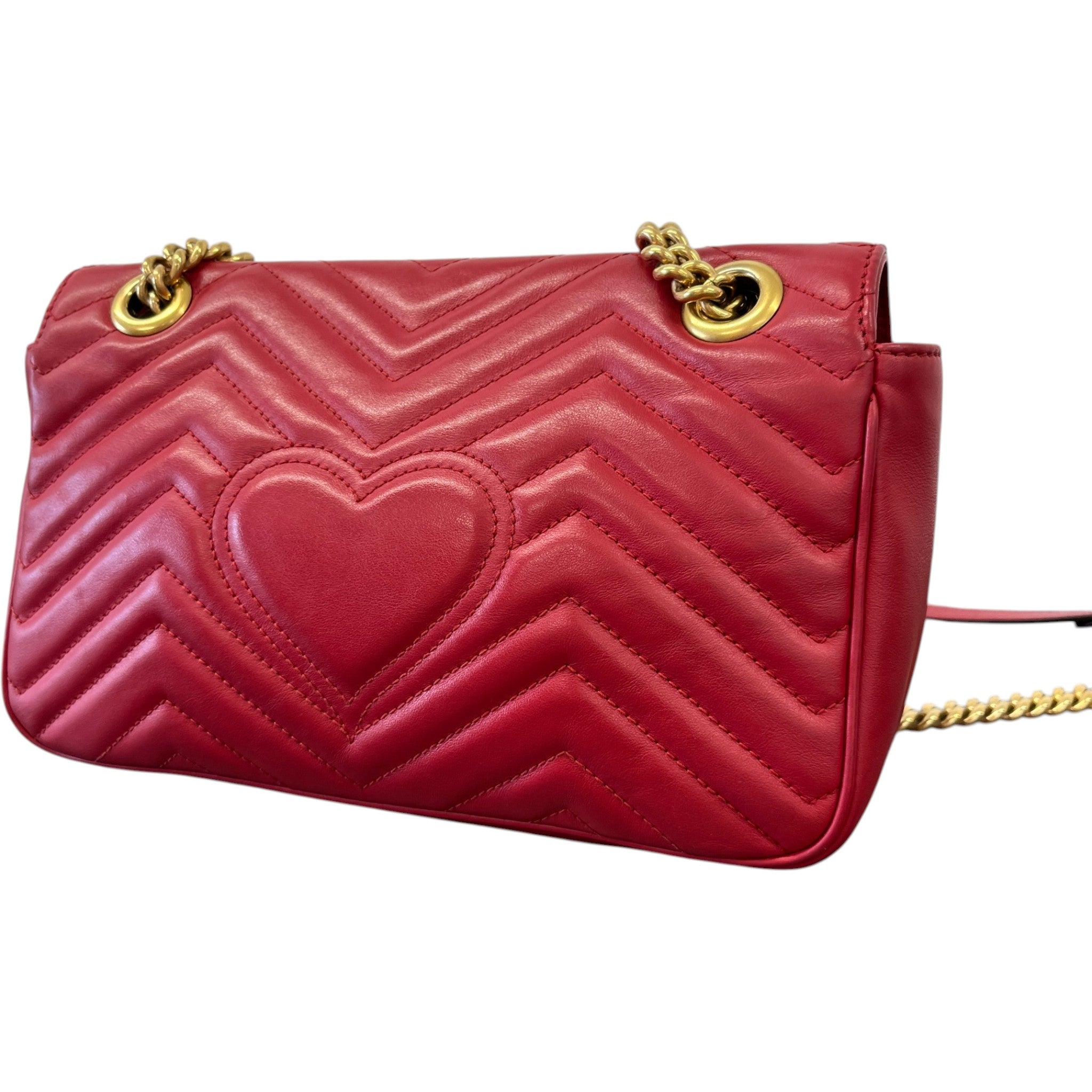 Women's Gg Marmont Small Bag Red