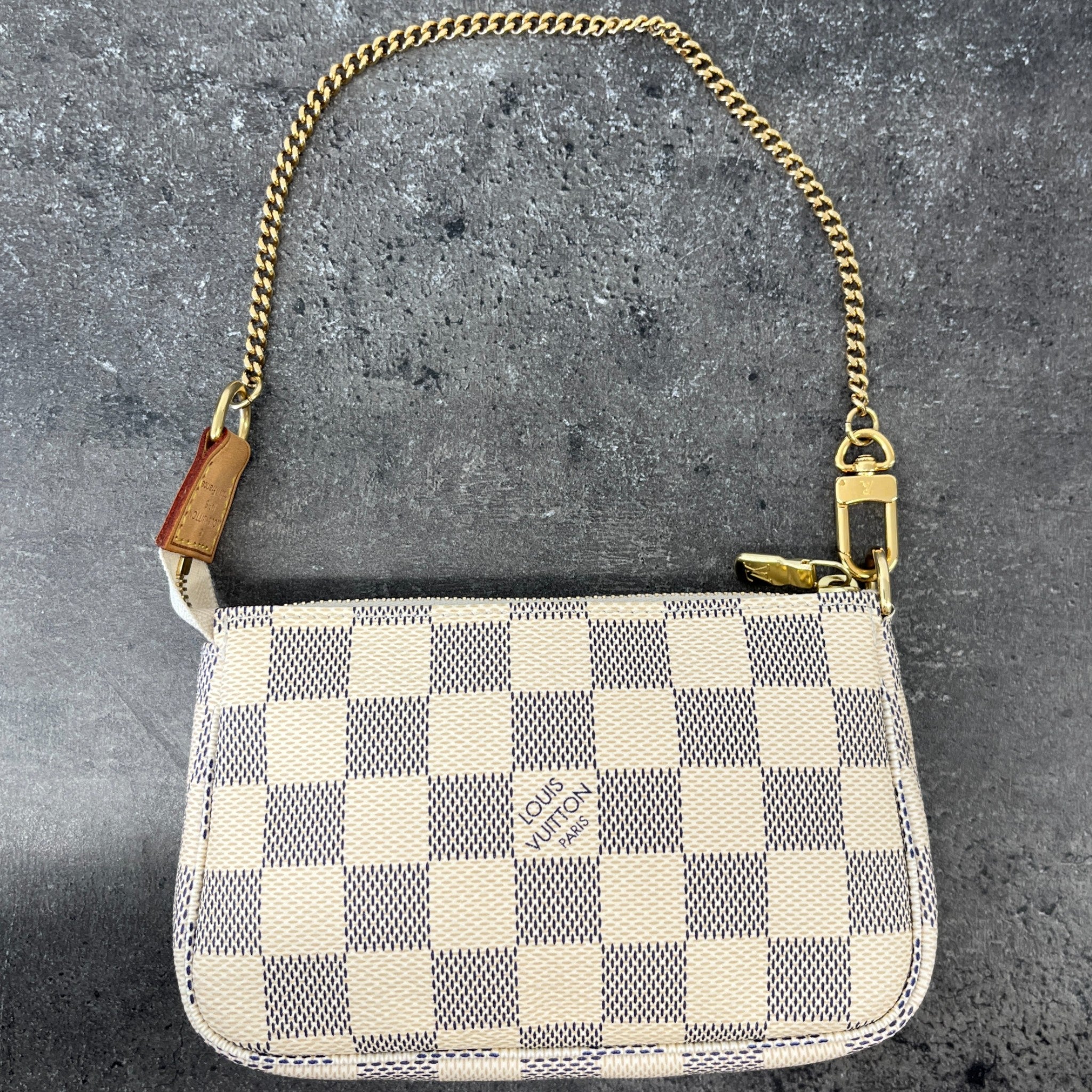 Women's Damier Azur Mini Pochette Handbag Cream