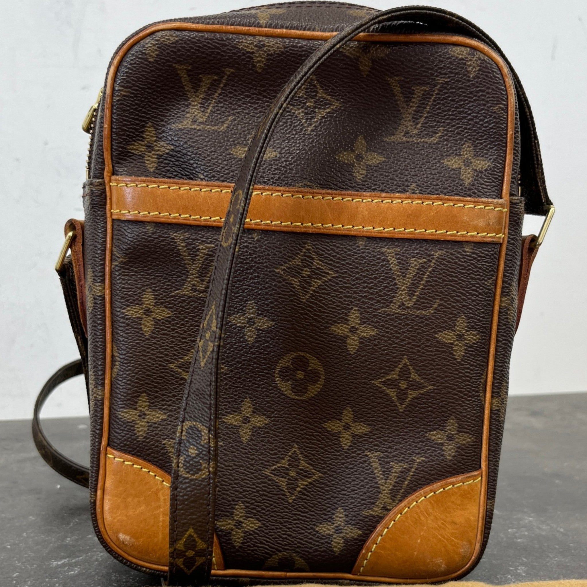 Women's Danube Monogram Messenger Bag Brown