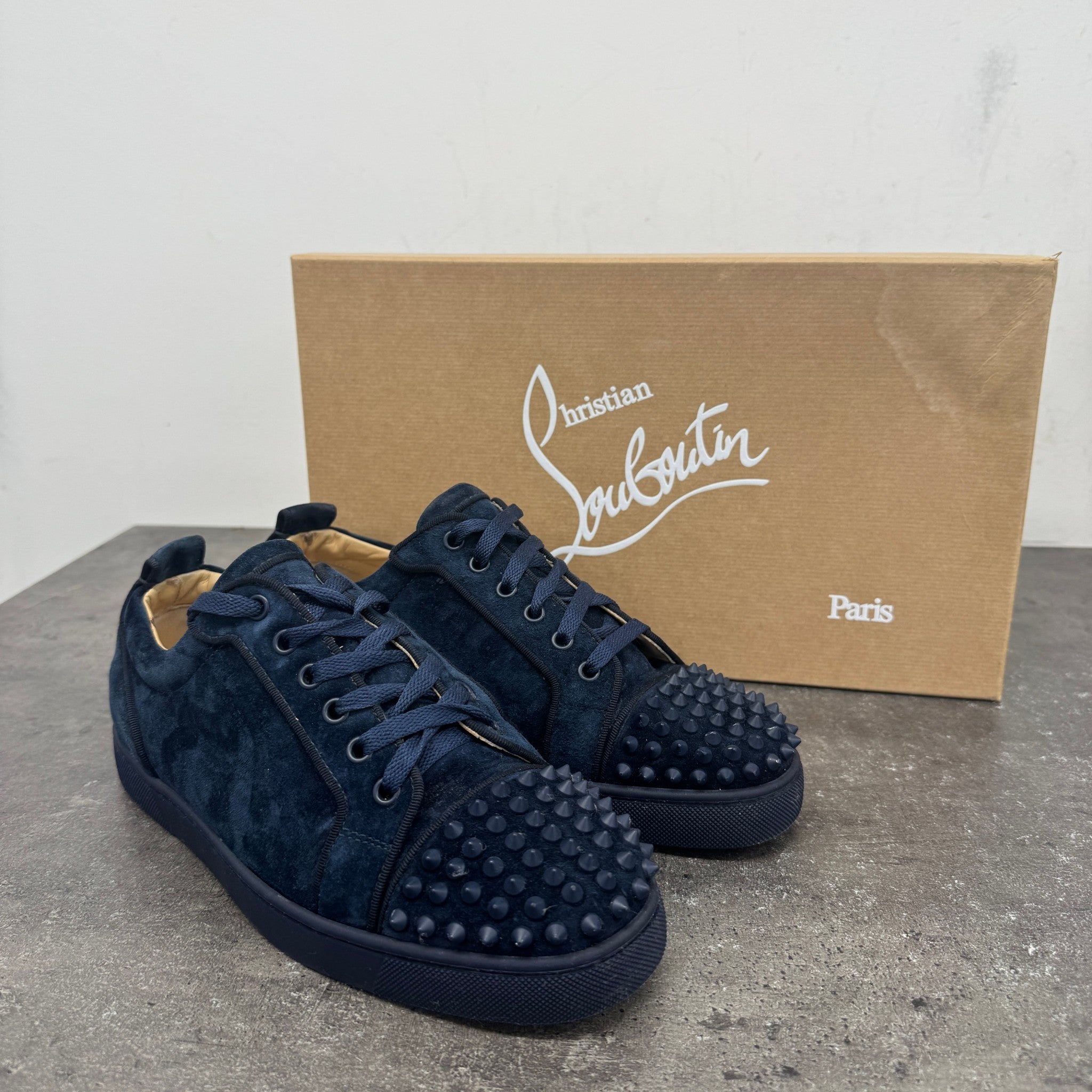 Men's Louis Junior Spikes Flat Low Trainers Navy Size EU 40 / UK 6