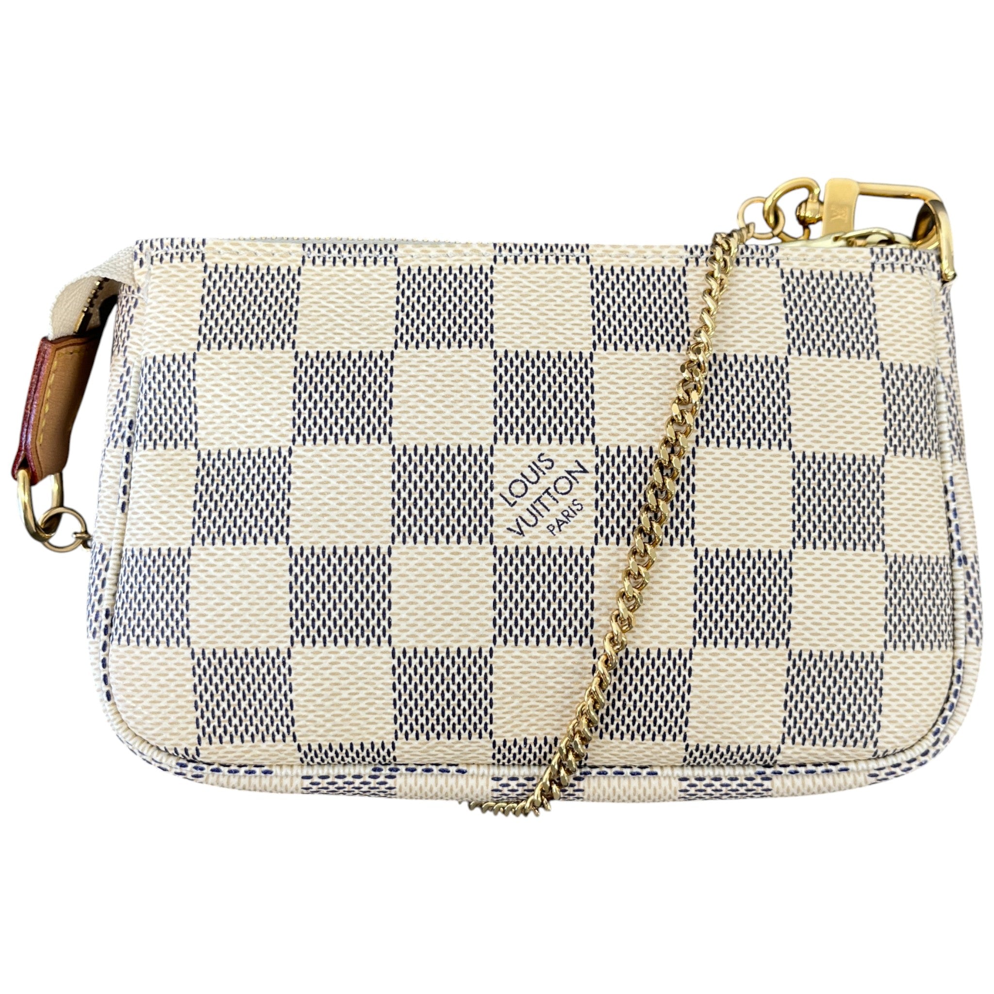Women's Damier Azur Mini Pochette Handbag Cream