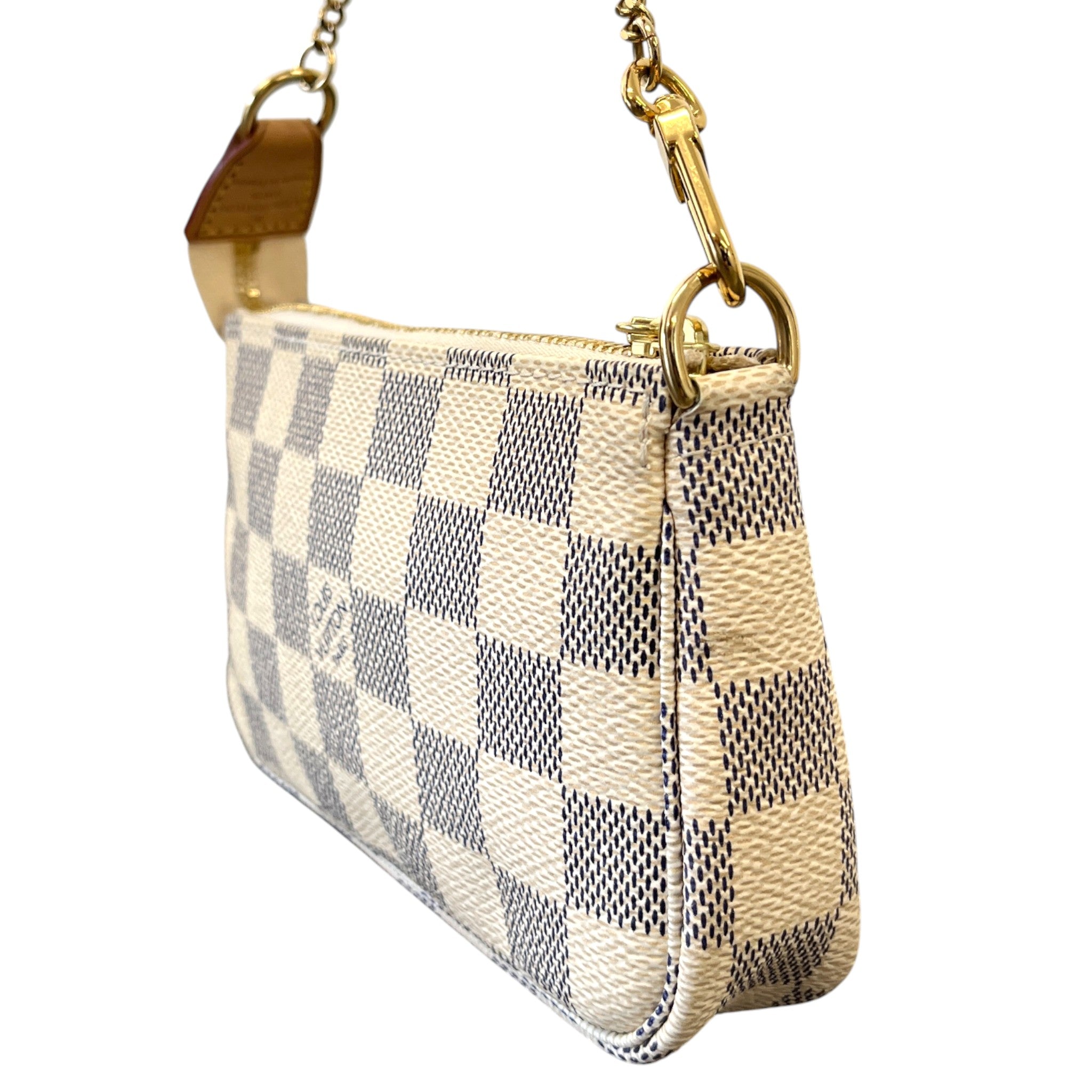 Women's Damier Azur Mini Pochette Handbag Cream