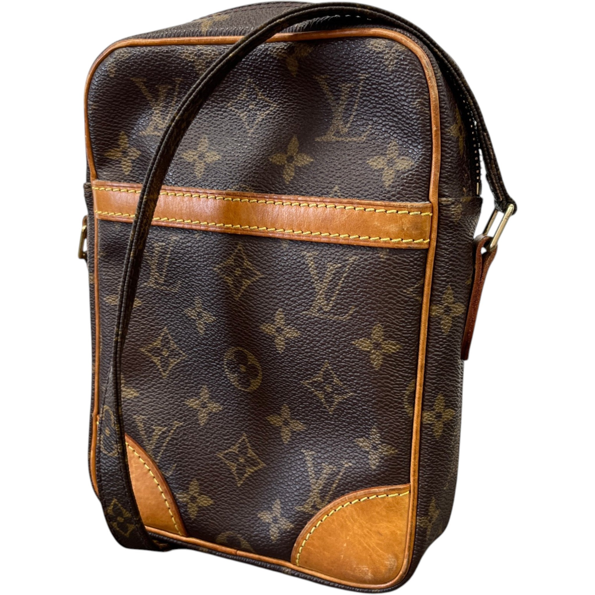 Women's Danube Monogram Messenger Bag Brown