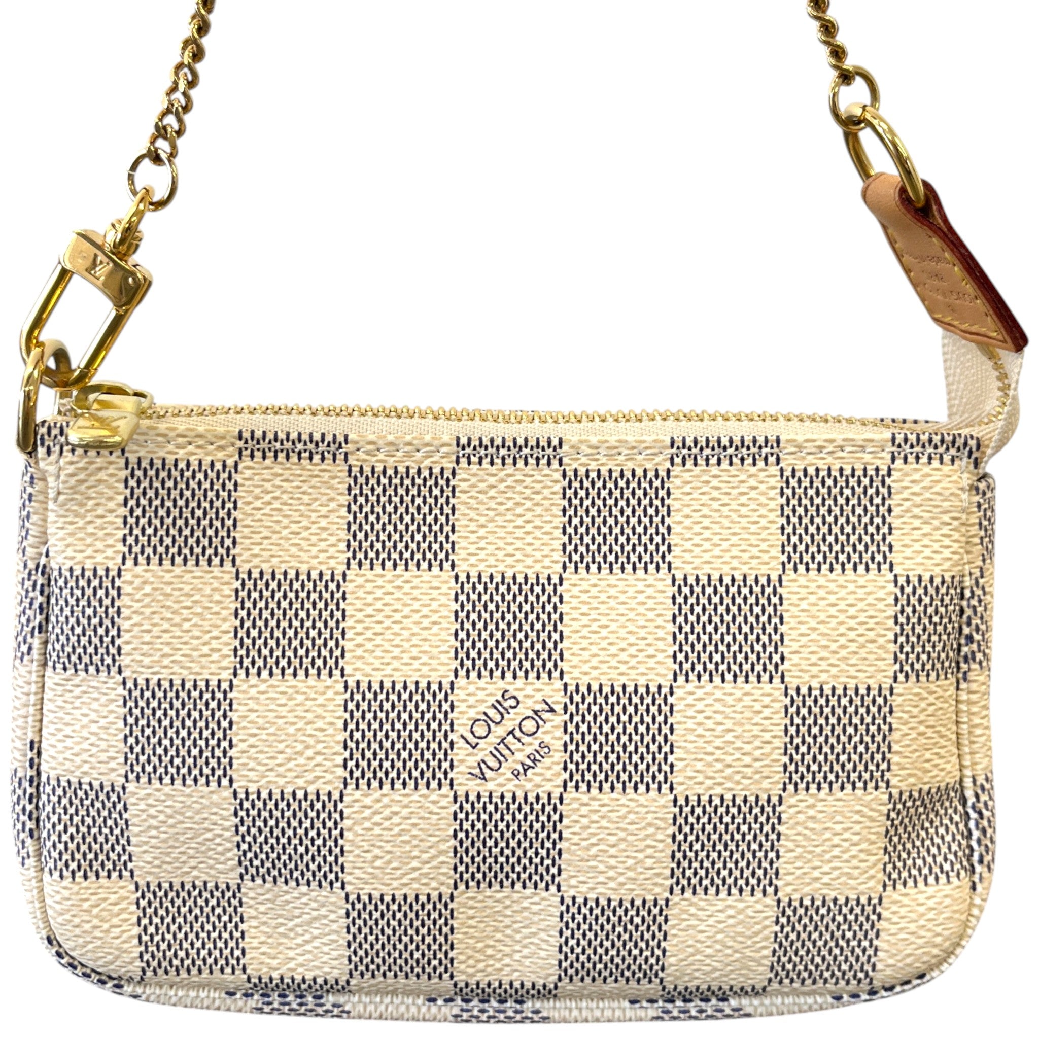 Women's Damier Azur Mini Pochette Handbag Cream