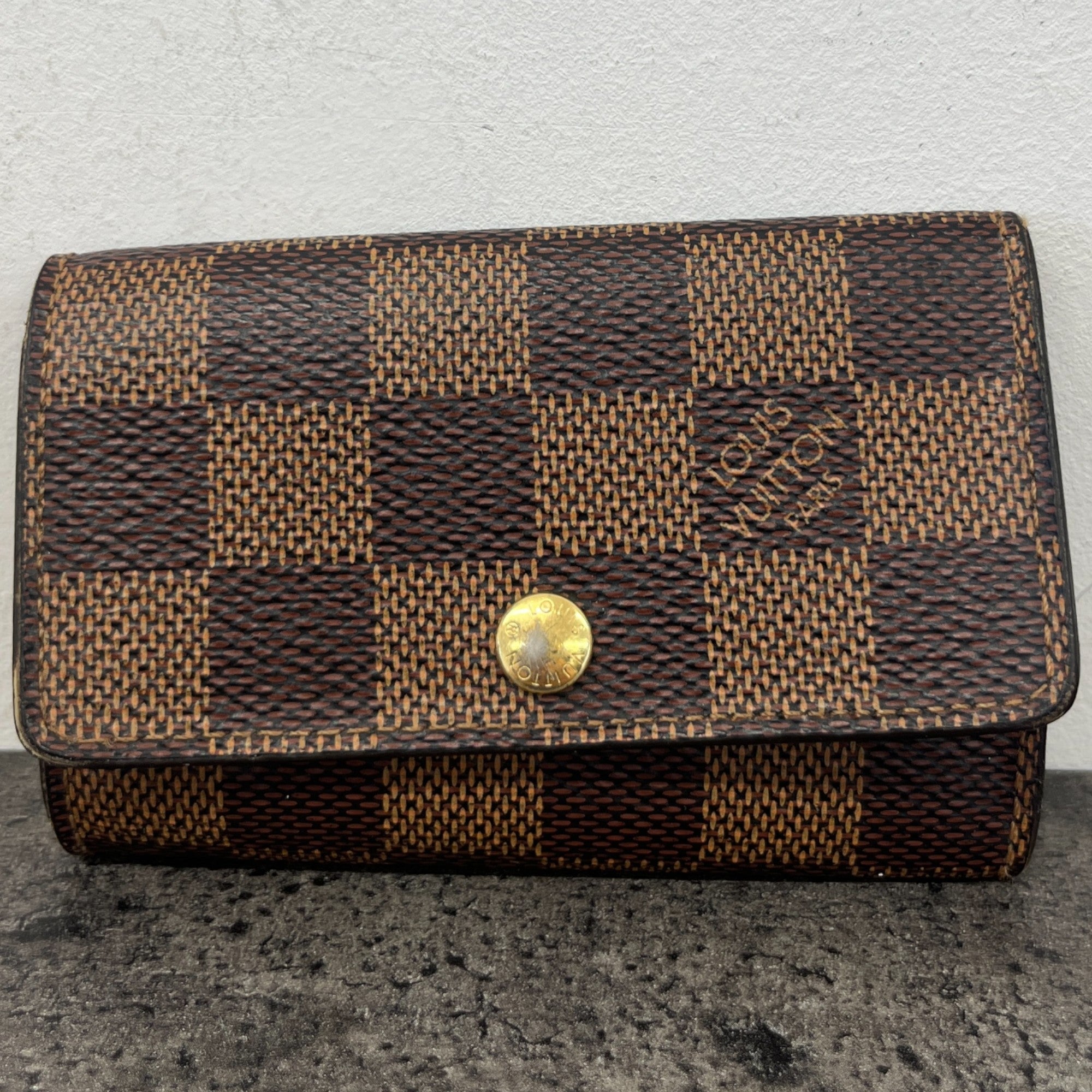 Men's Damier Ebene Multicles 6 Key Holder Wallet Brown