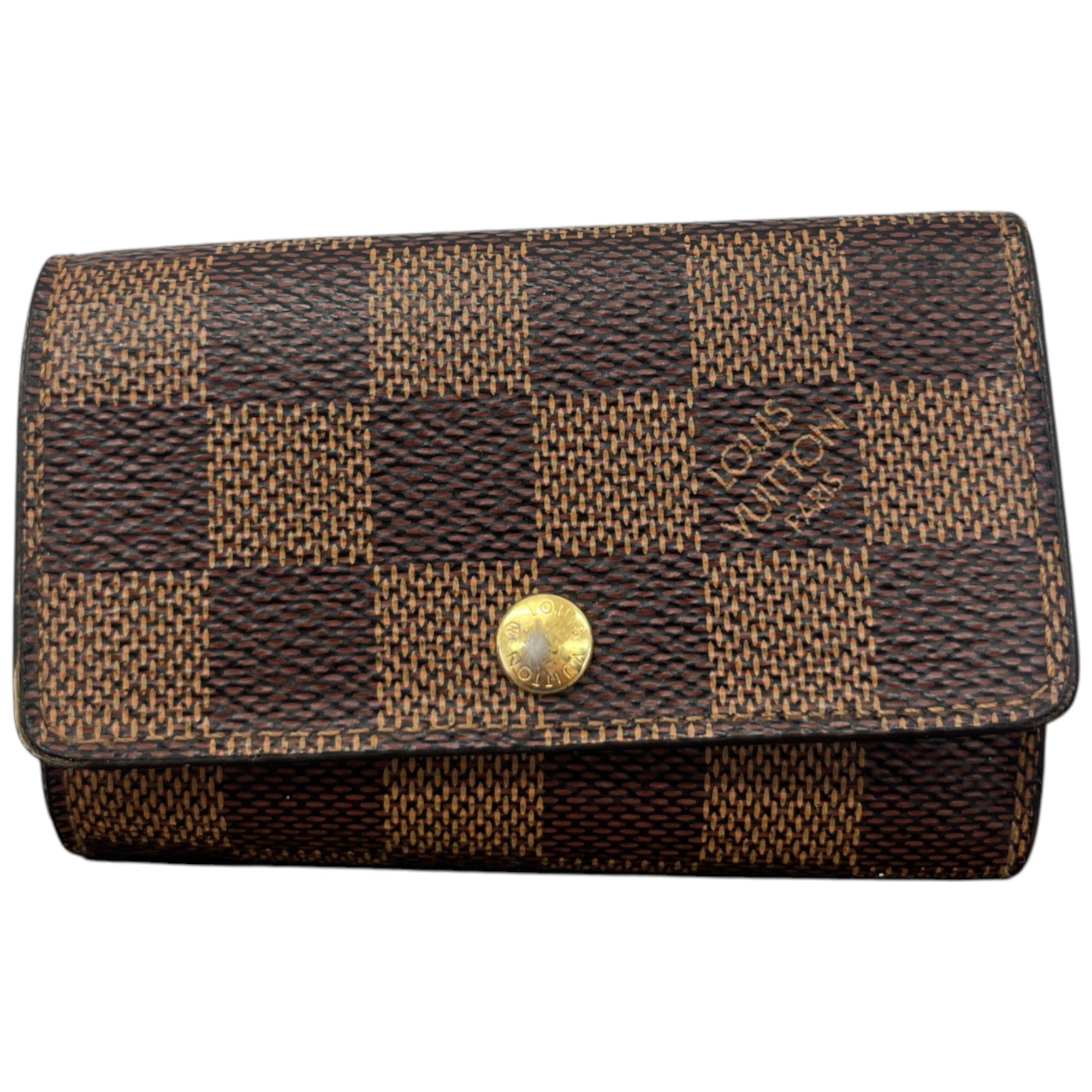 Men's Damier Ebene Multicles 6 Key Holder Wallet Brown