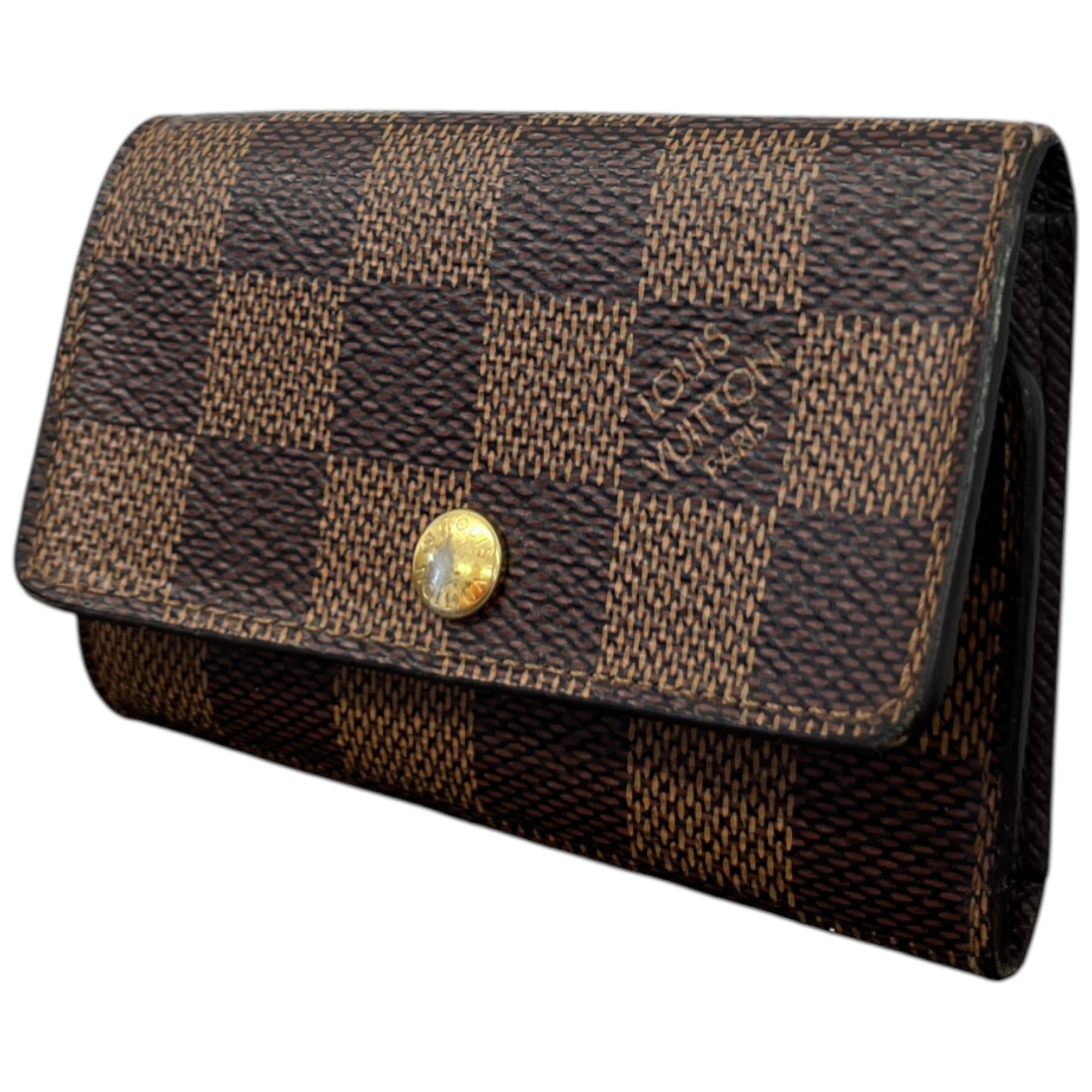 Men's Damier Ebene Multicles 6 Key Holder Wallet Brown