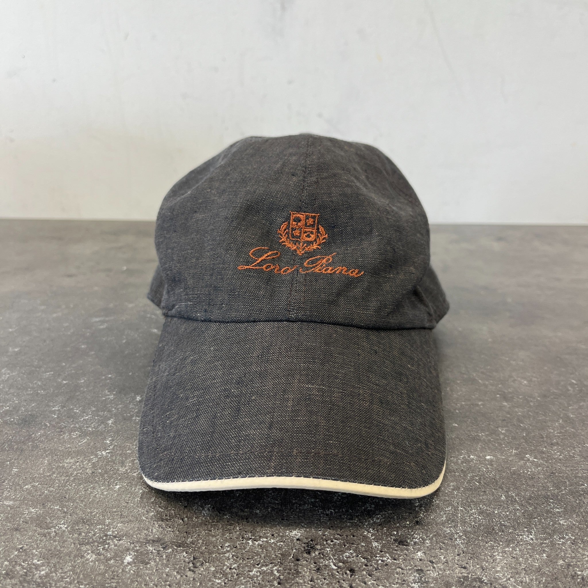 Men's Embroidered Logo Cap Charcoal Size L