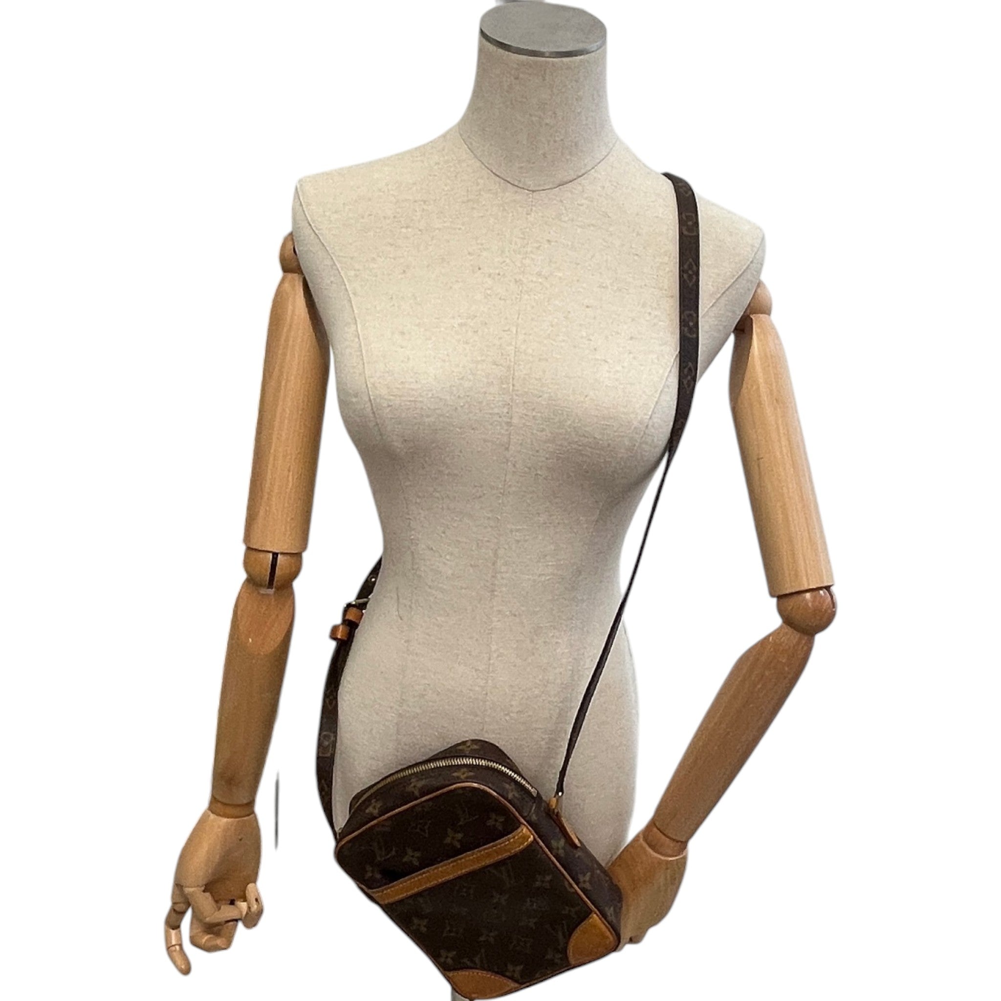 Women's Danube Monogram Messenger Bag Brown