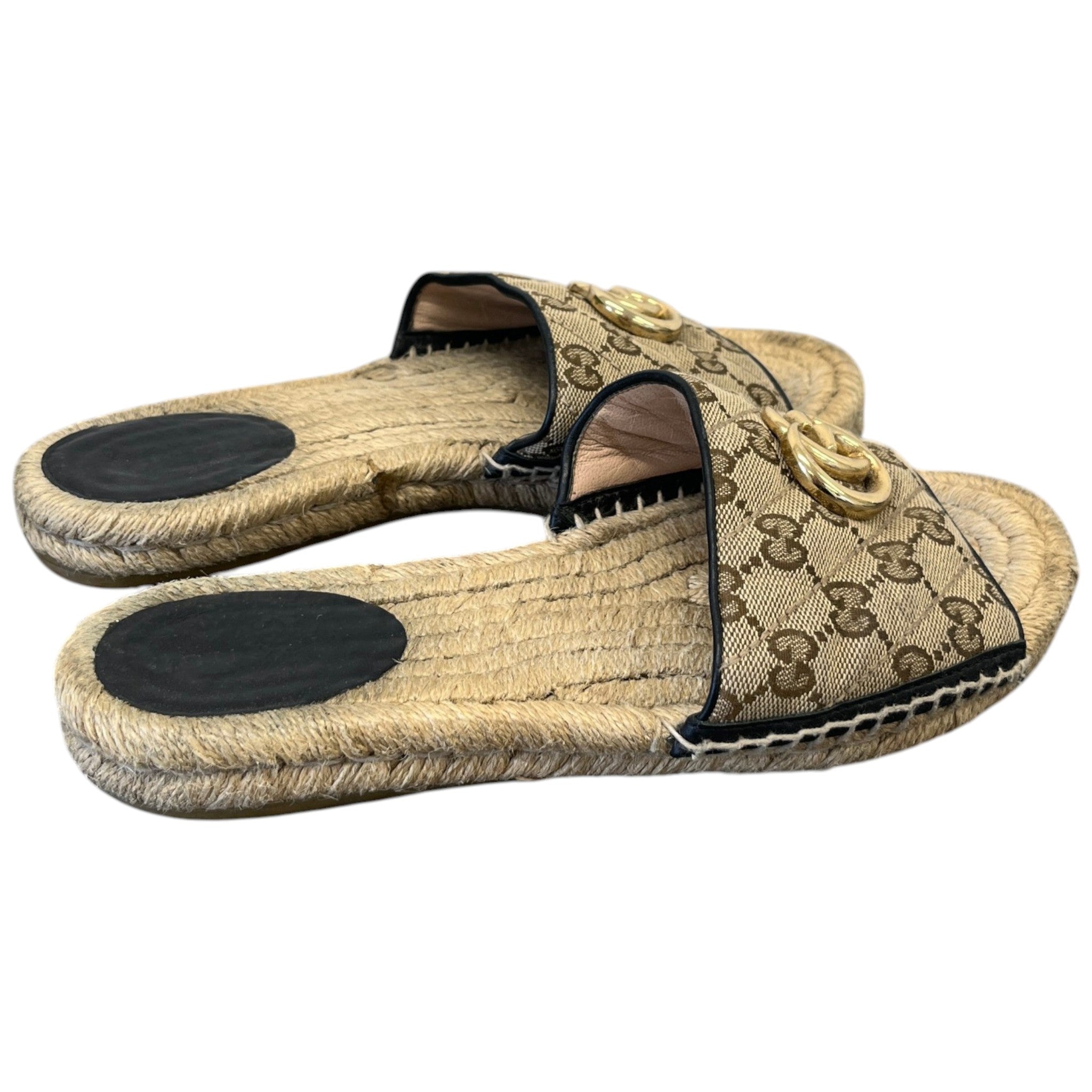 Women's Gg Supreme Slides Beige Size EU 38 / UK 5