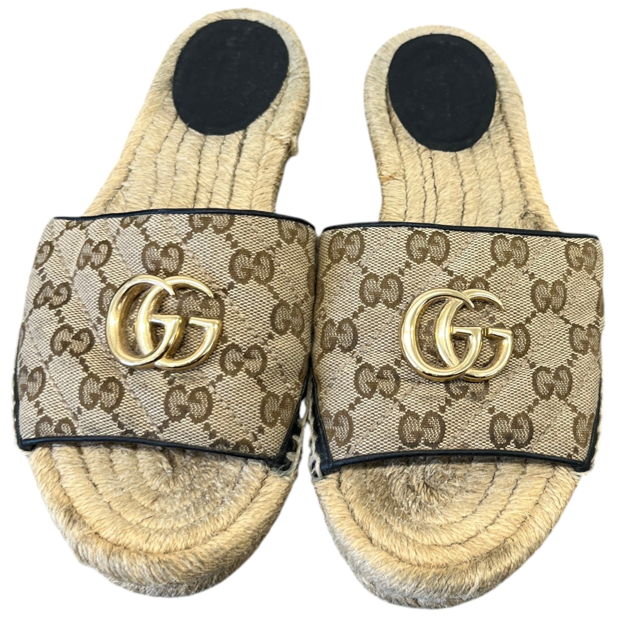 Women's Gg Supreme Slides Beige Size EU 38 / UK 5