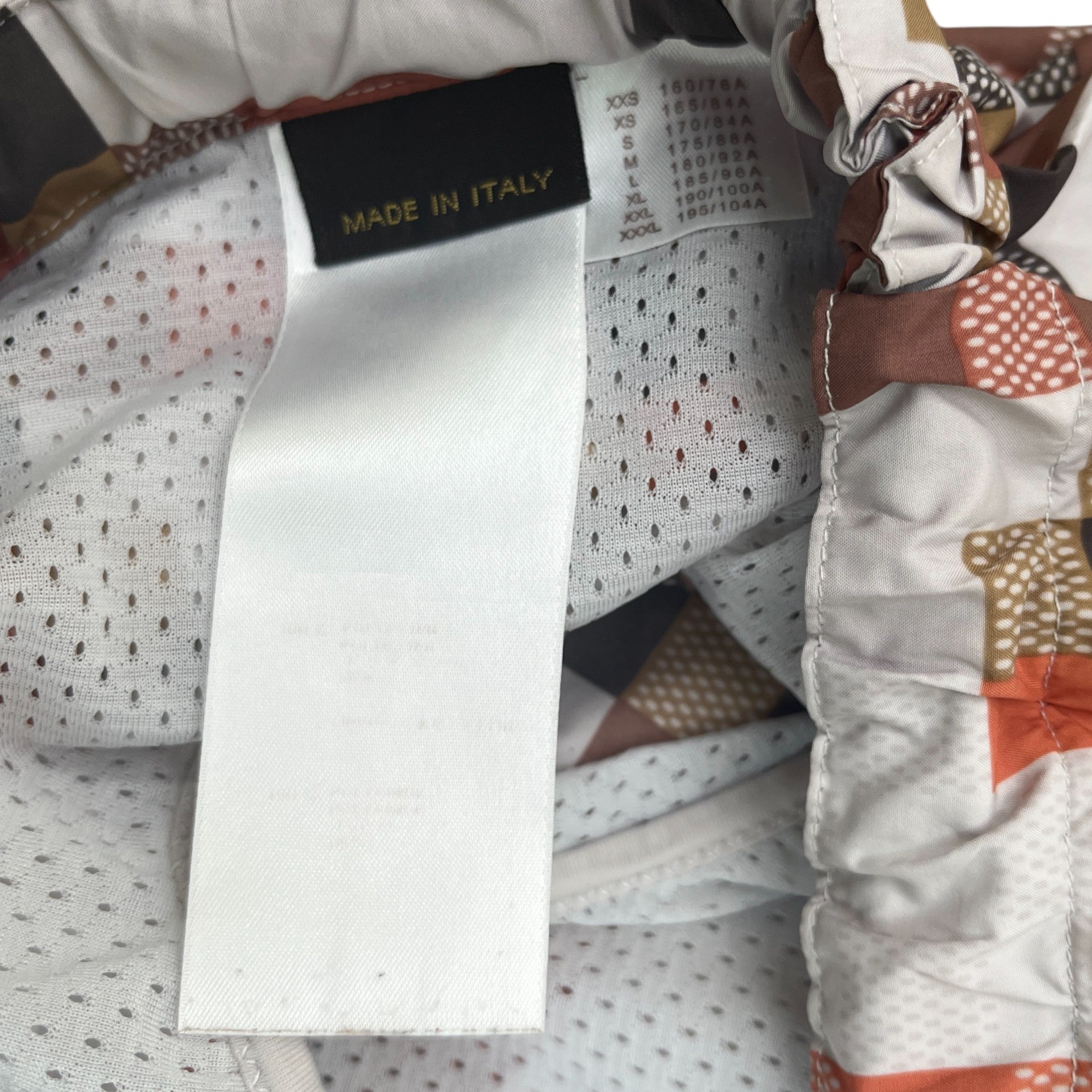 Men's Damier Swim Shorts Orange Size XL