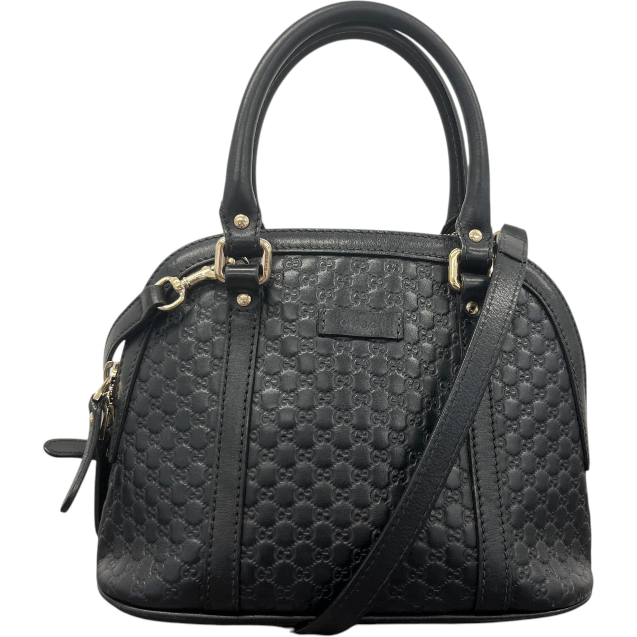 Women's Microguccissima Dome Bag Black