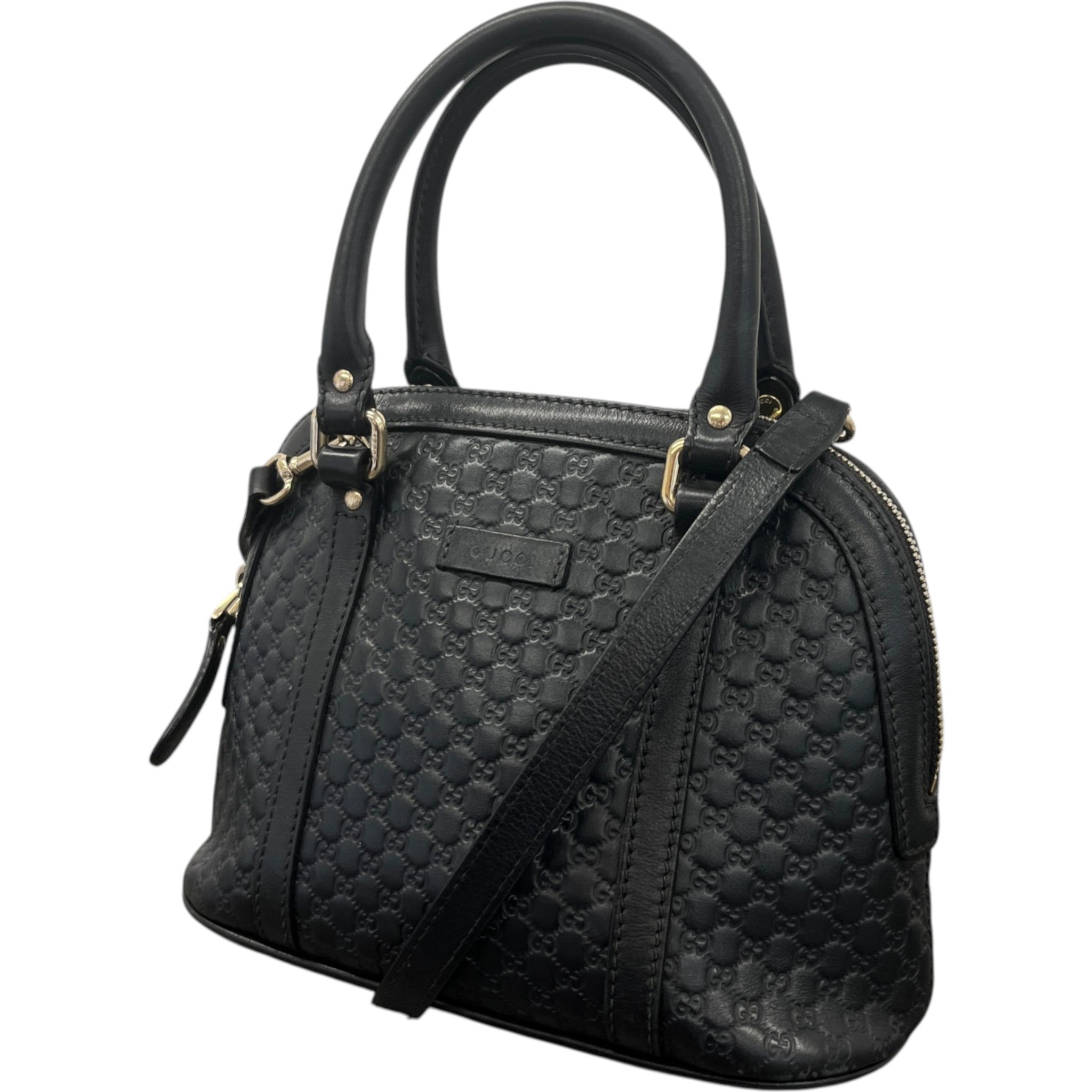 Women's Microguccissima Dome Bag Black
