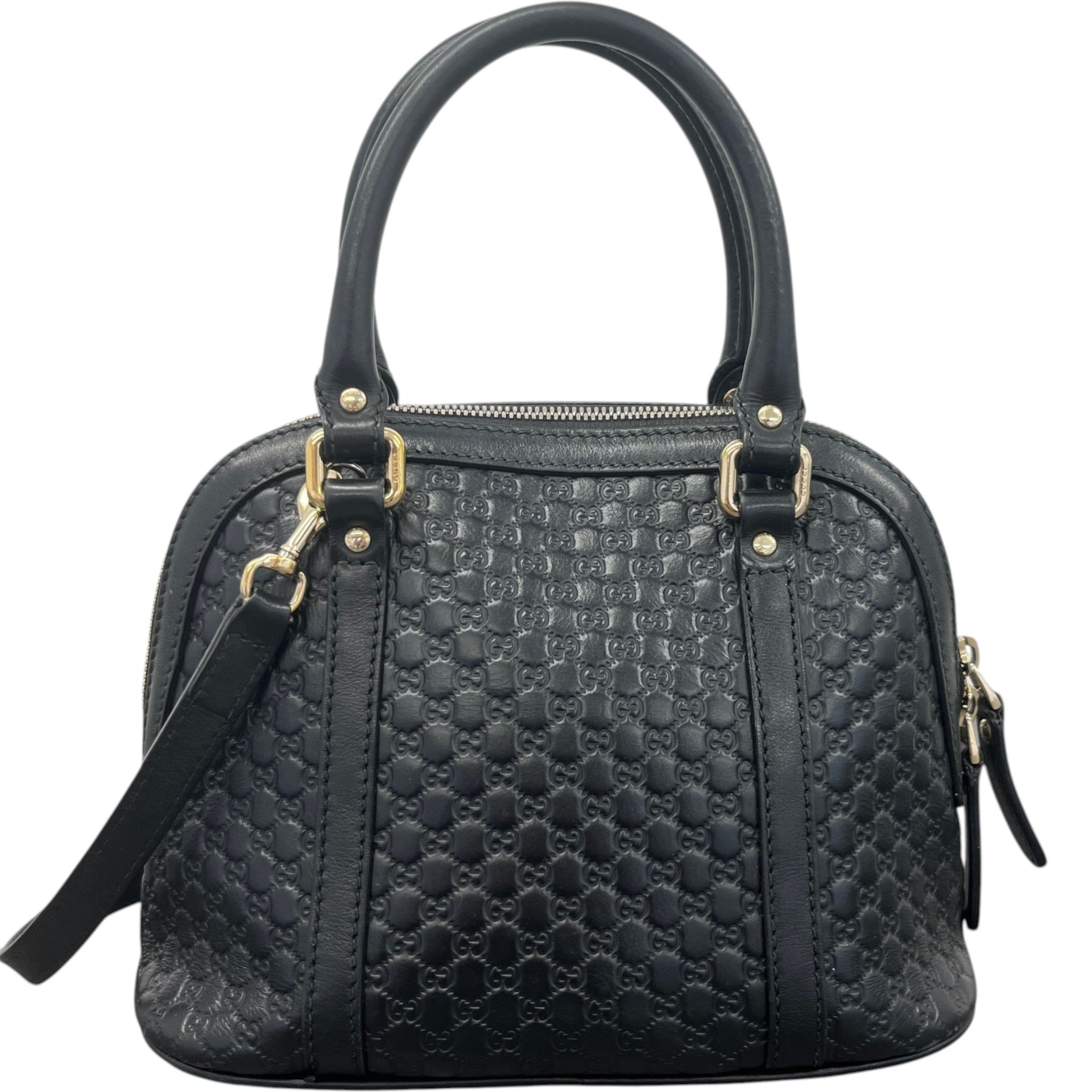 Women's Microguccissima Dome Bag Black