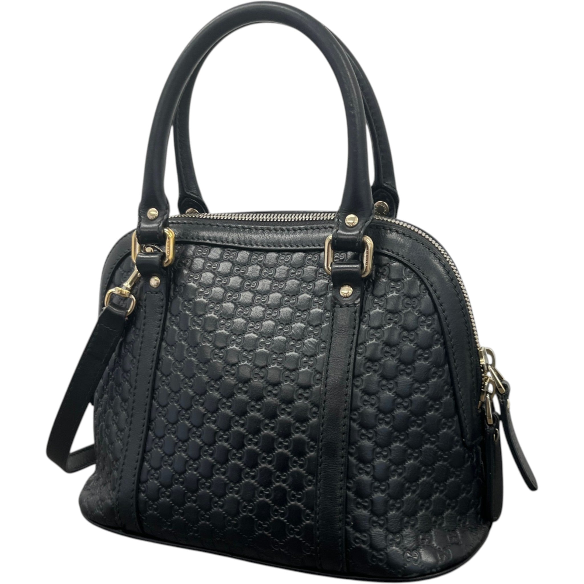 Women's Microguccissima Dome Bag Black