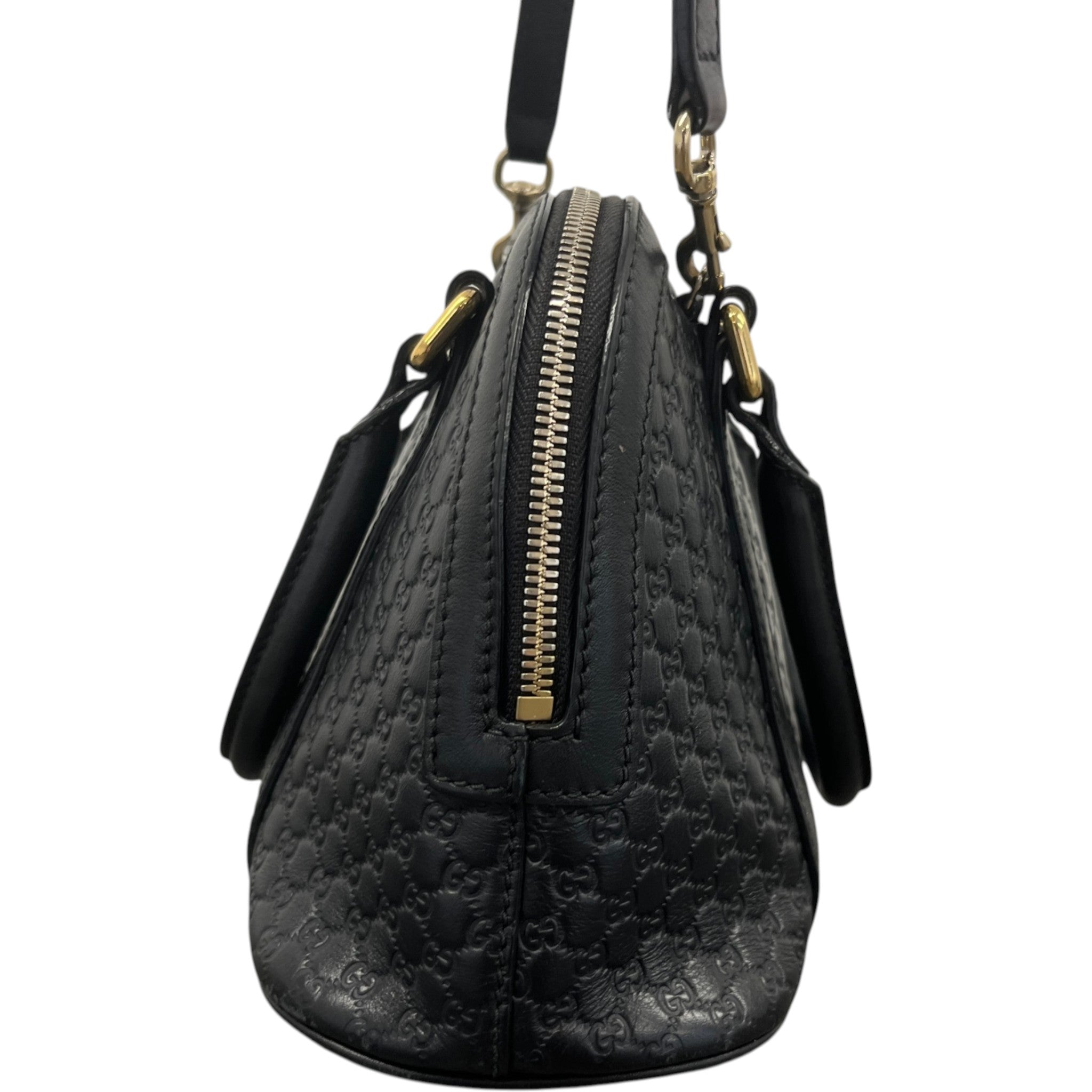 Women's Microguccissima Dome Bag Black