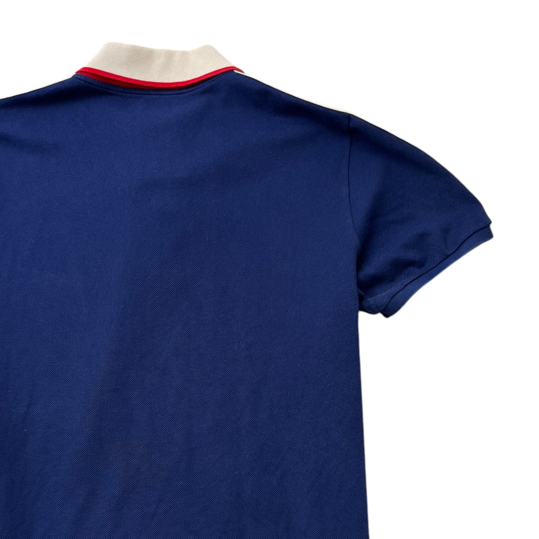 Men's Tape Logo Polo Shirt Navy Size XXL