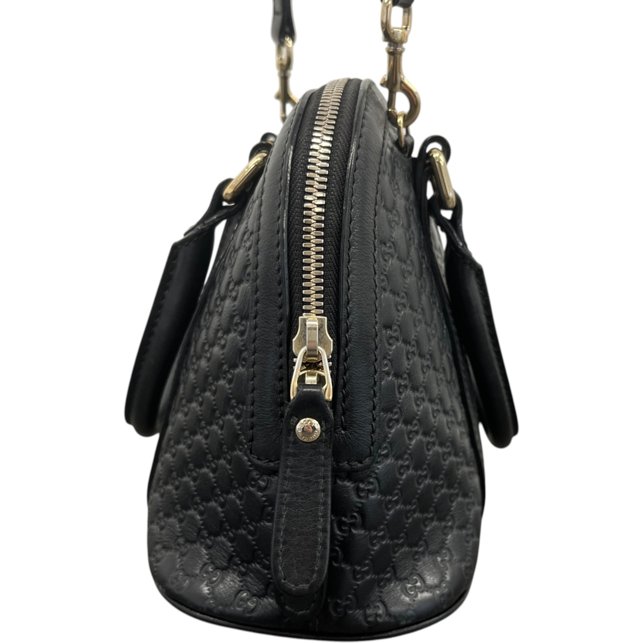 Women's Microguccissima Dome Bag Black