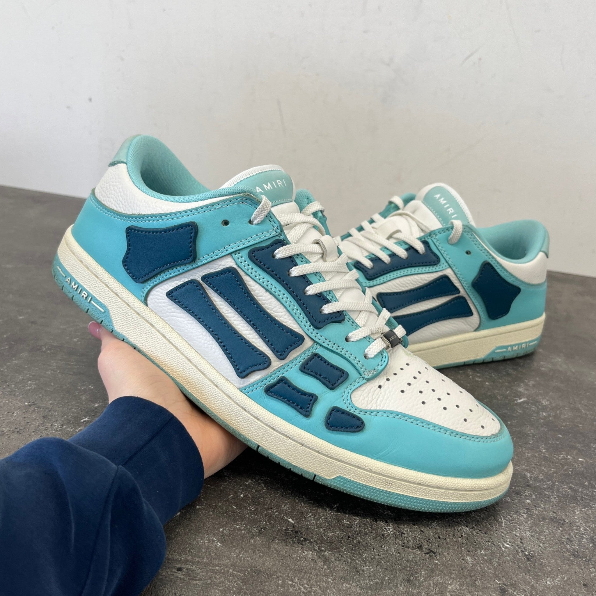 Men's Skeleton Low Trainers Blue Size EU 45 / UK 11