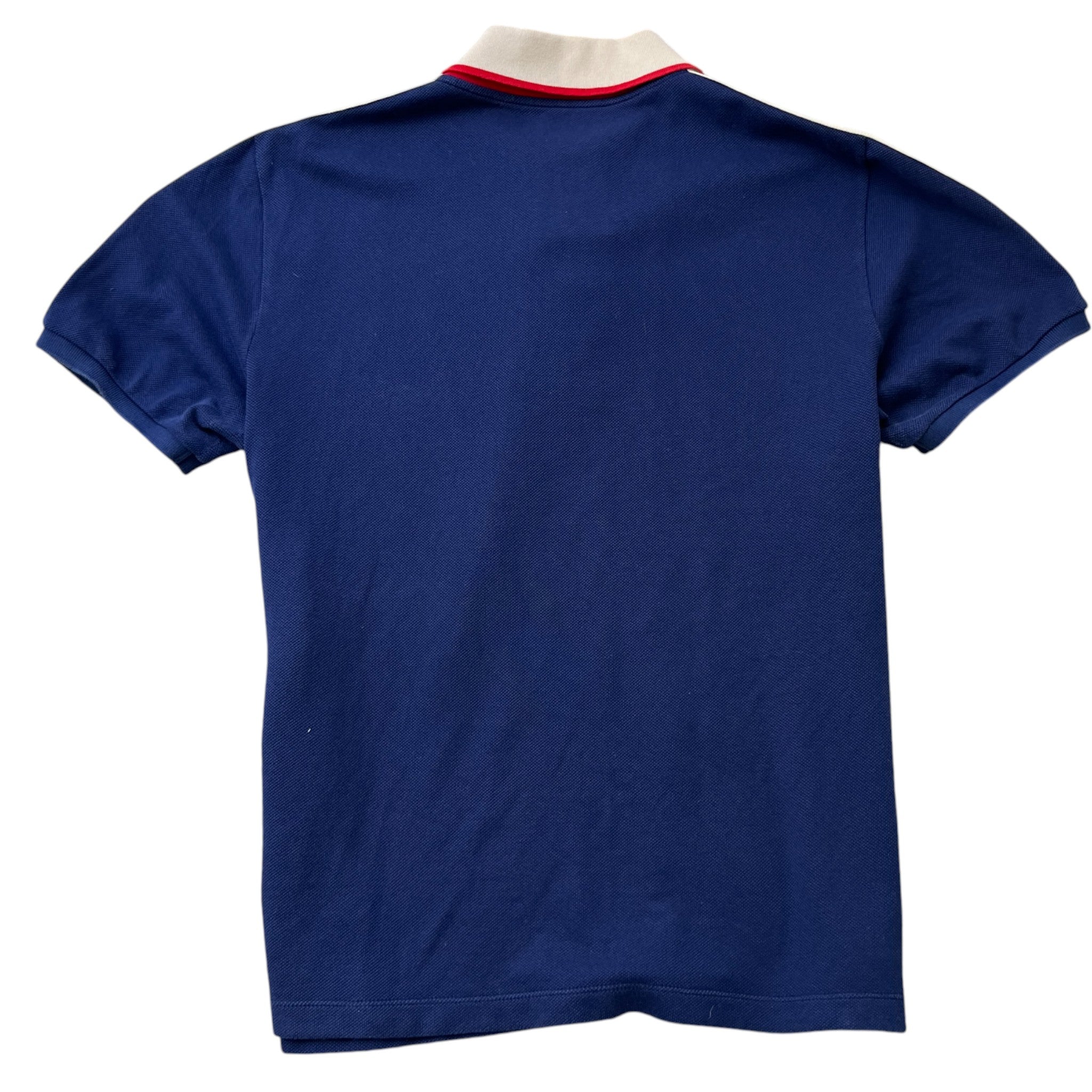 Men's Tape Logo Polo Shirt Navy Size XXL