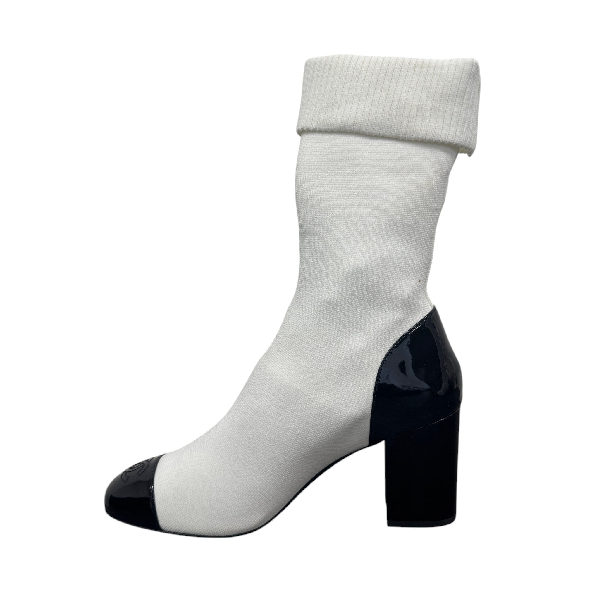 Women's Cc Sock Ankle Boots White Size EU 41 / UK 8