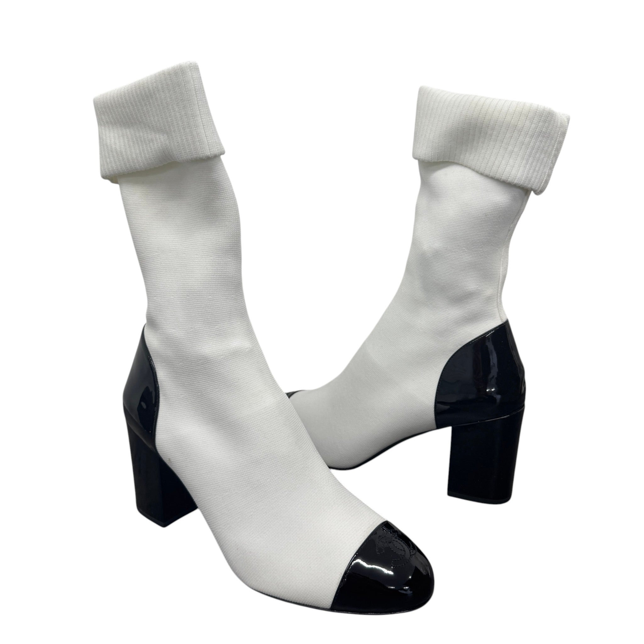 Women's Cc Sock Ankle Boots White Size EU 41 / UK 8