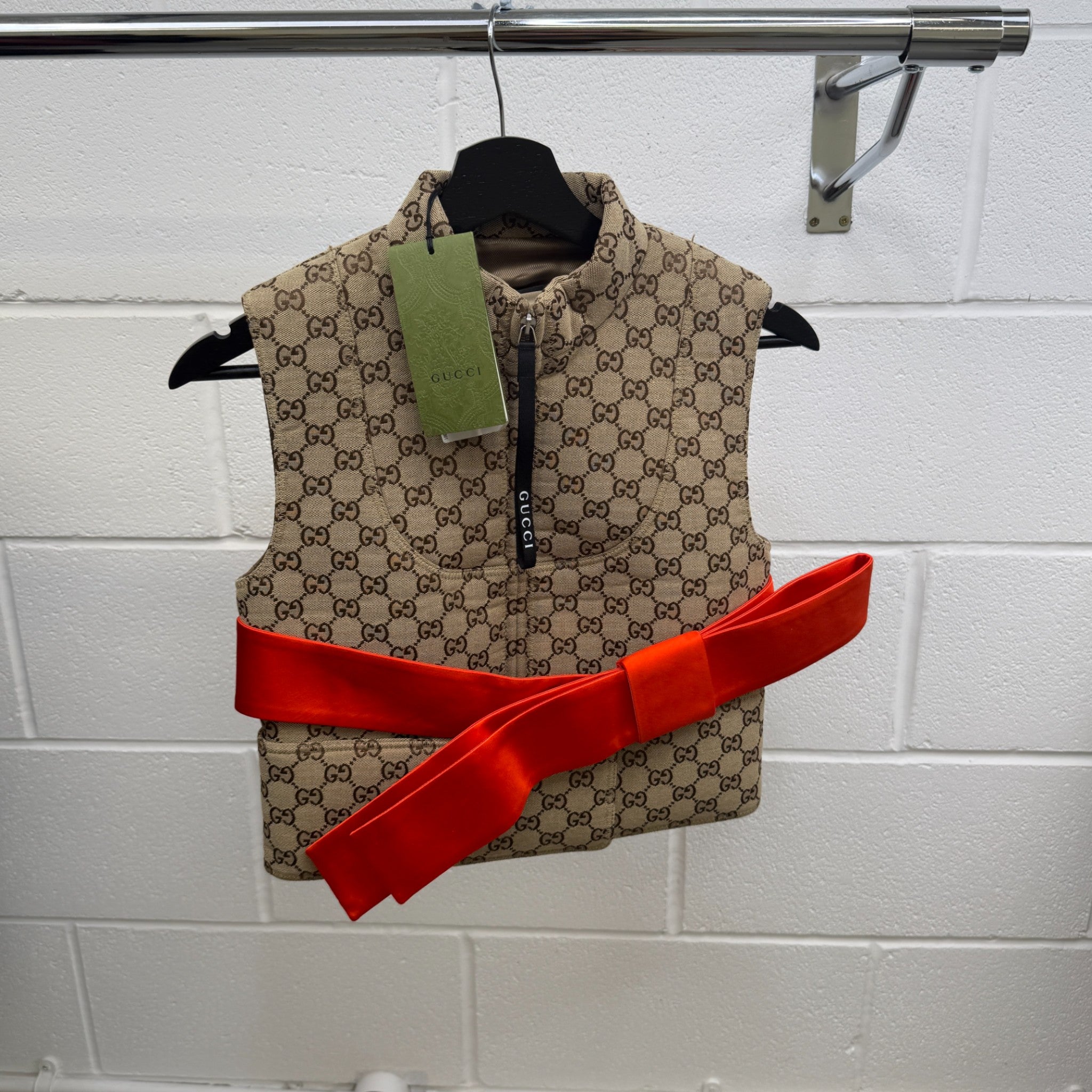 Women's Gg Supreme Gilet Brown Size IT 36 / UK 4