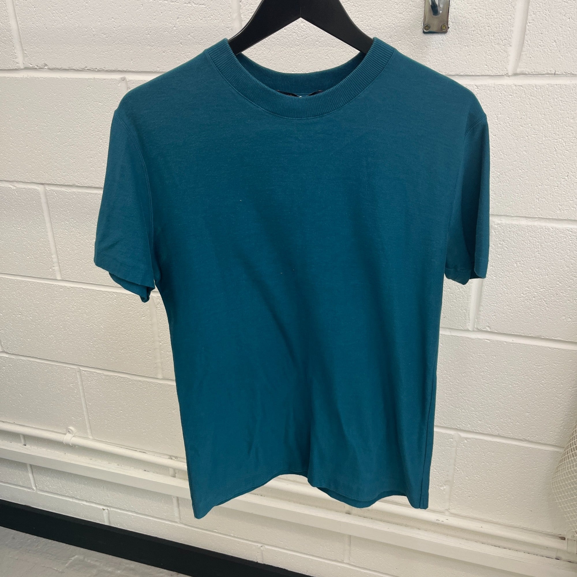 Men's Jacquard Velour T-Shirt Green Size S