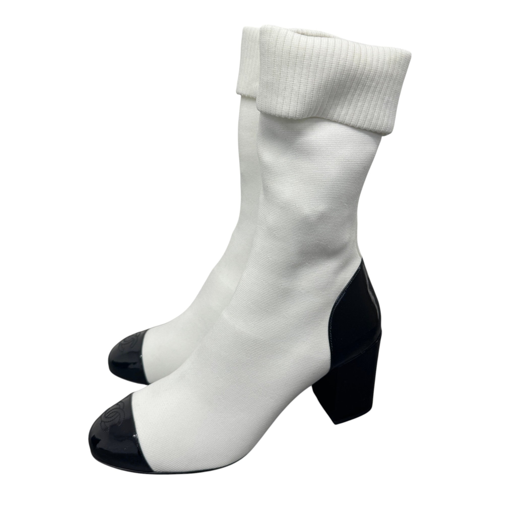 Women's Cc Sock Ankle Boots White Size EU 41 / UK 8