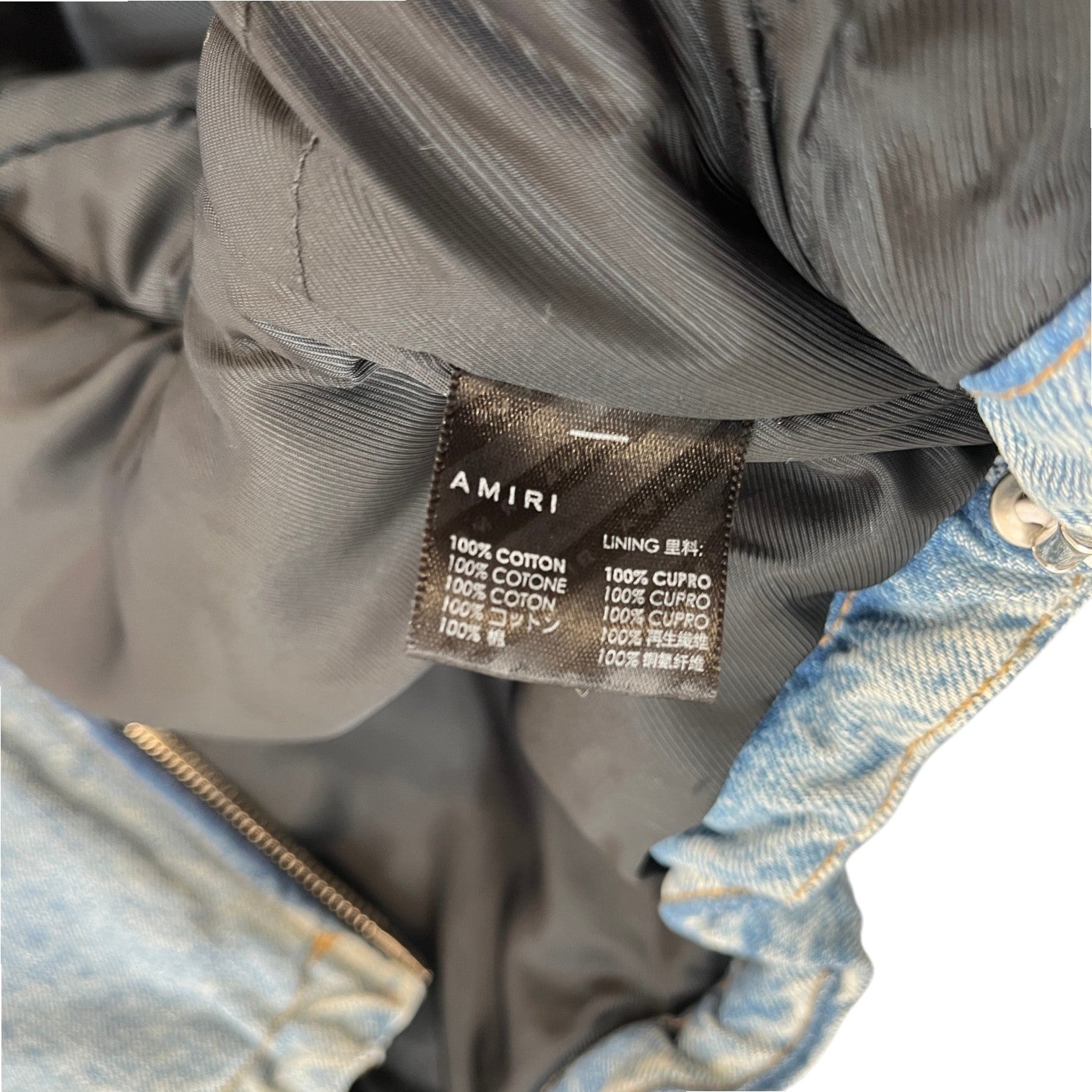 Women's Denim Bomber Jacket Blue Size IT 42 / UK 10