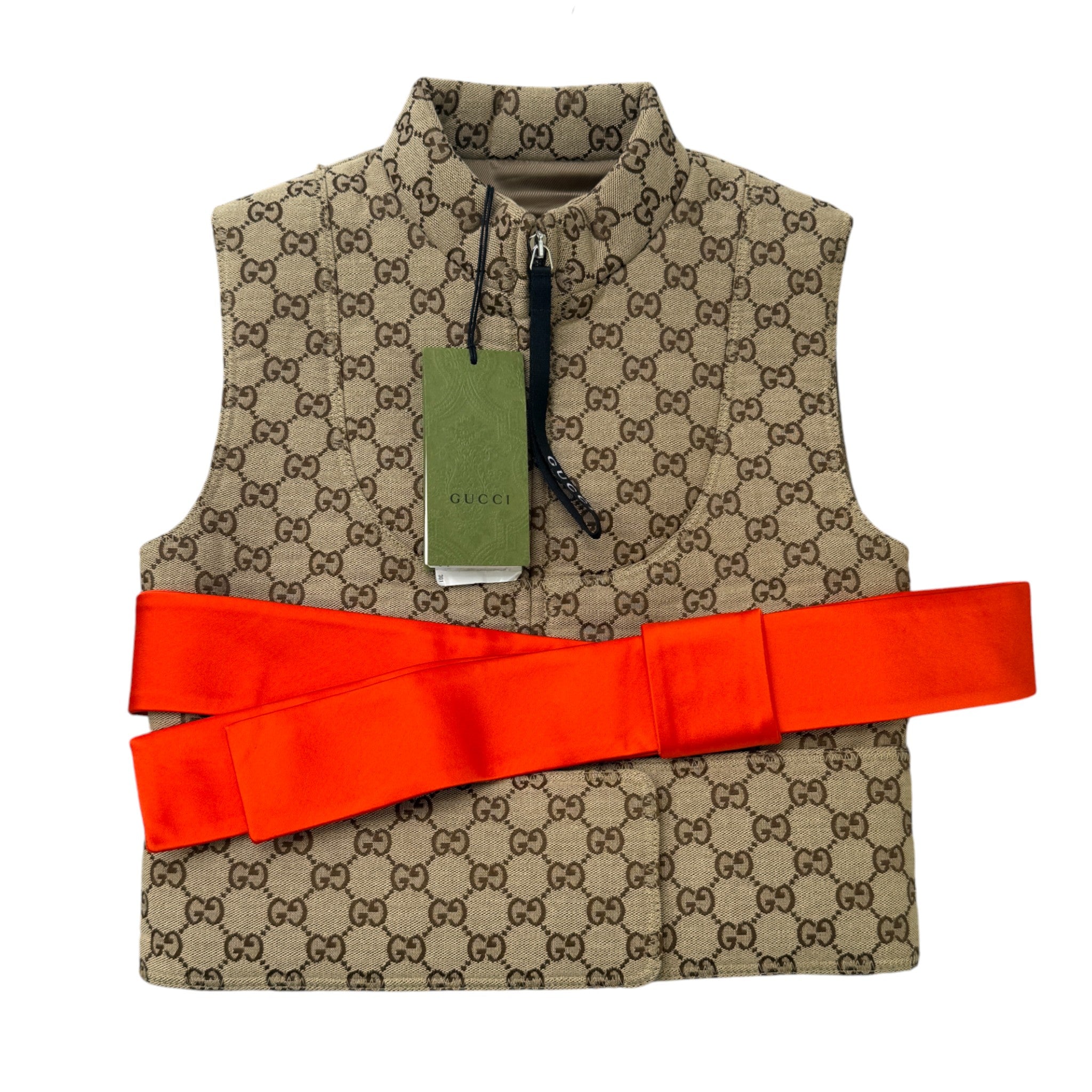 Women's Gg Supreme Gilet Brown Size IT 36 / UK 4