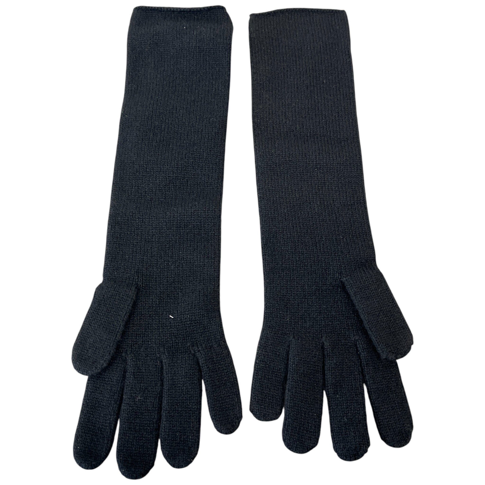 Women's 100% Cashmere Long Gloves Black