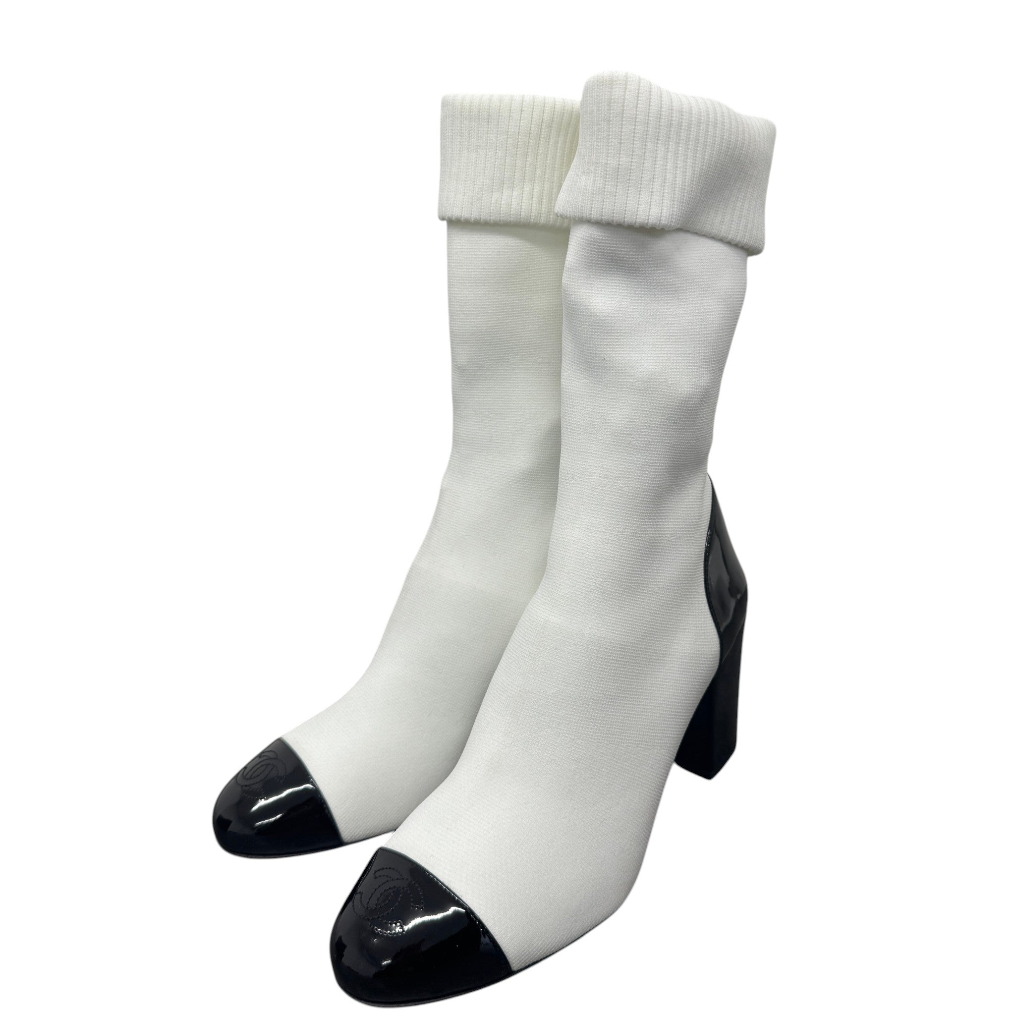 Women's Cc Sock Ankle Boots White Size EU 41 / UK 8