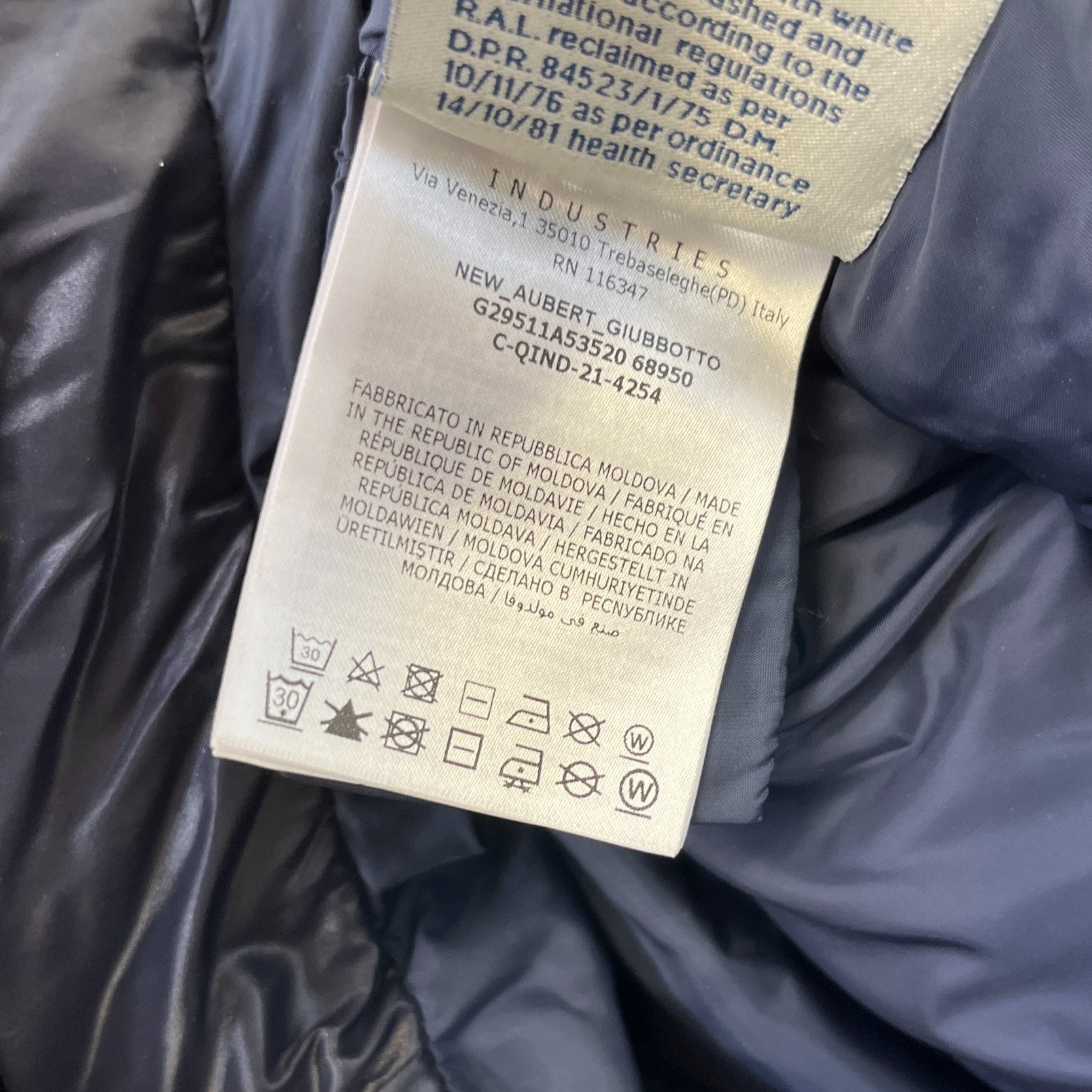 Men's New Aubert Boys Age 2 Years Down Jacket Navy Size XXS