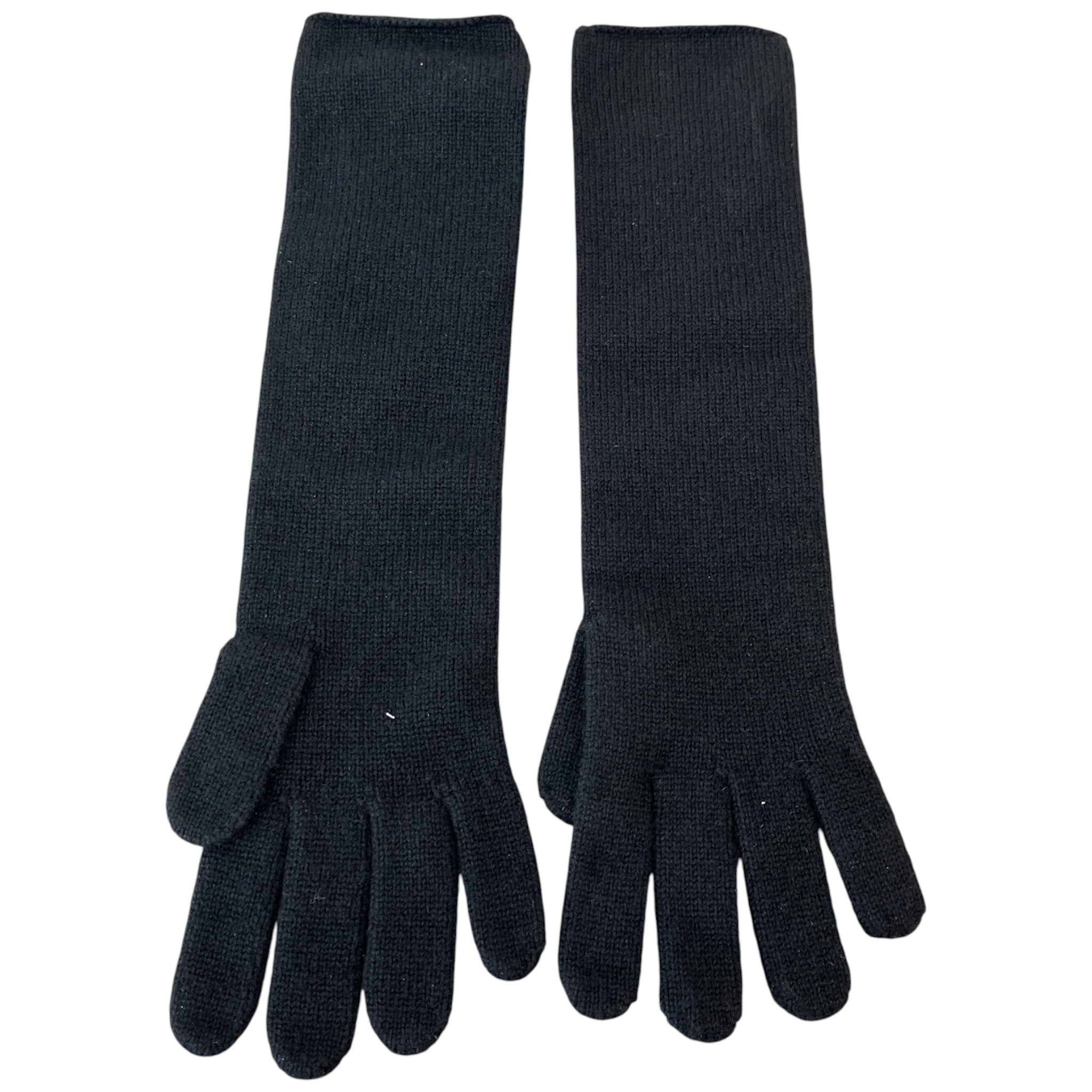 Women's 100% Cashmere Long Gloves Black