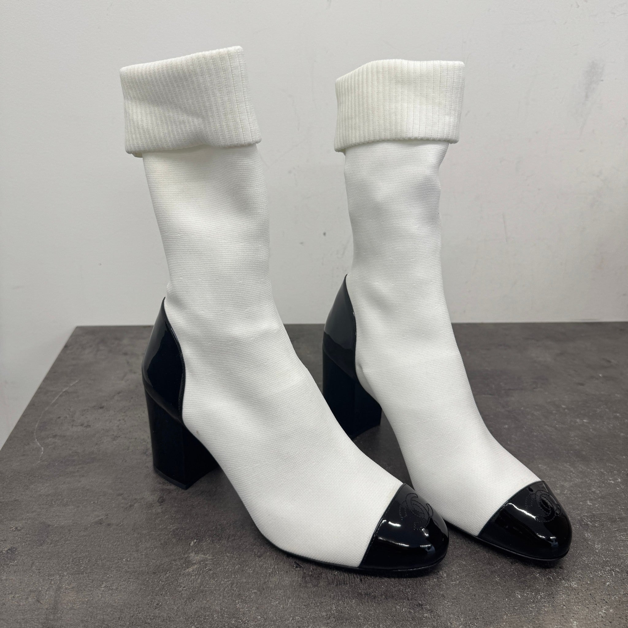 Women's Cc Sock Ankle Boots White Size EU 41 / UK 8