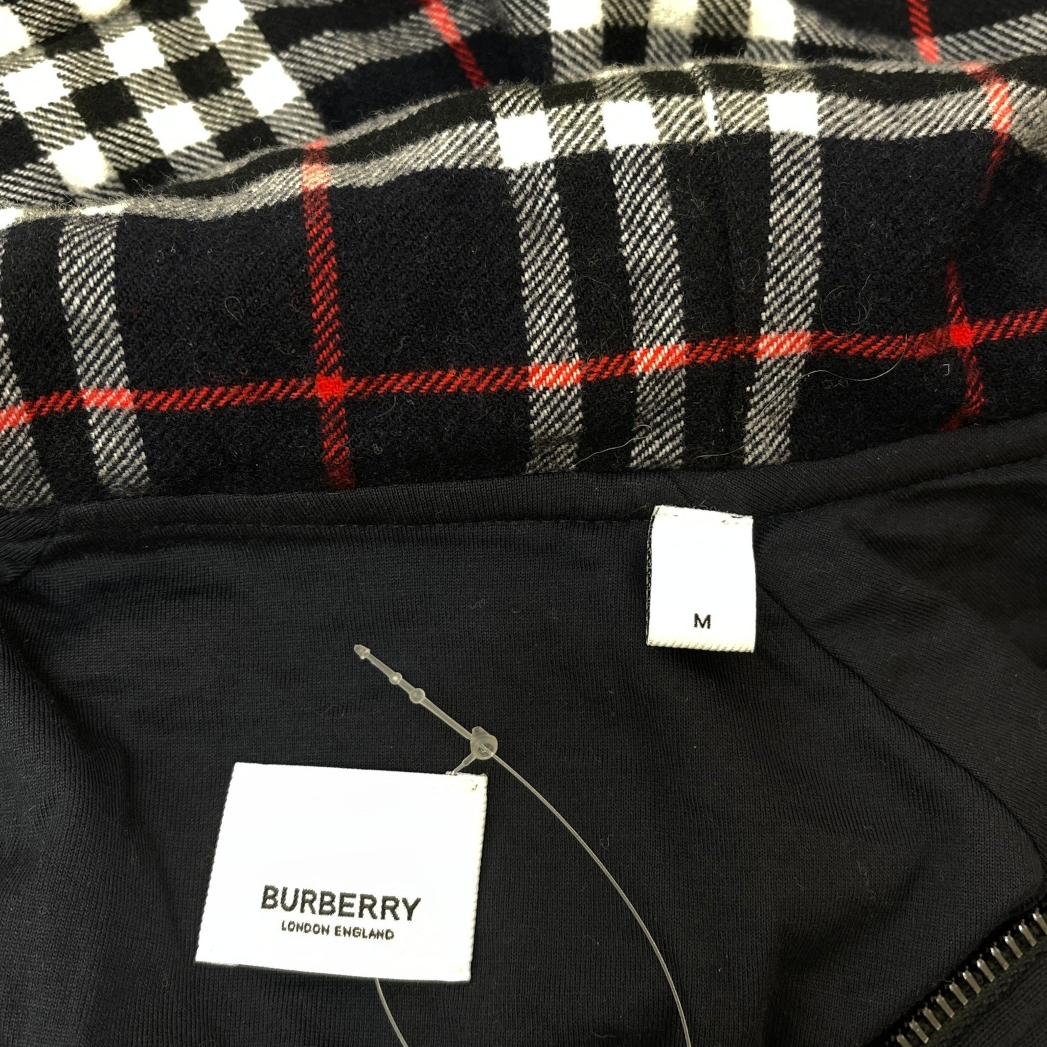 Men's Striped Crew Neck Hoodie Navy Size M