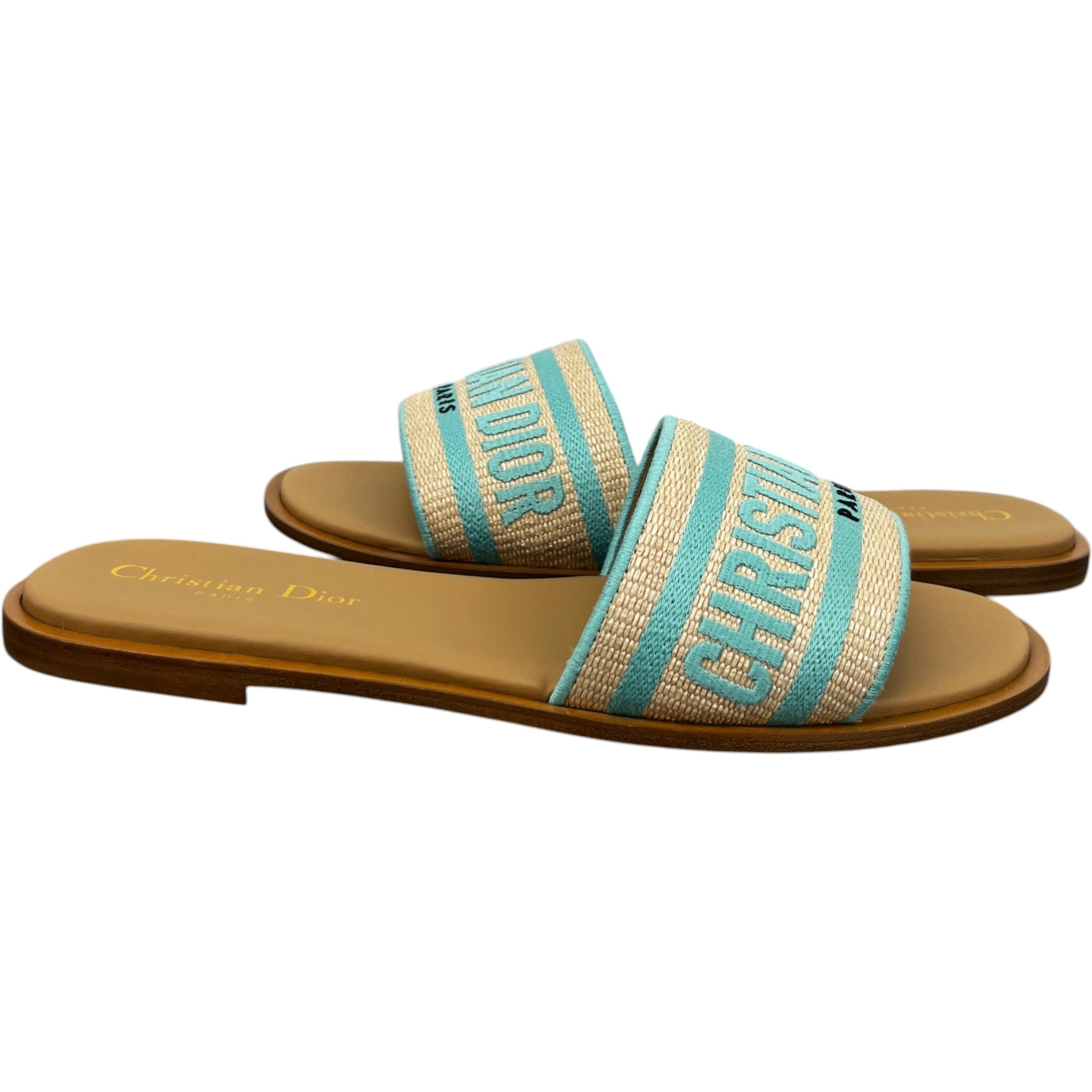 Women's Dway Slides Green Size EU 37.5 / UK 4.5
