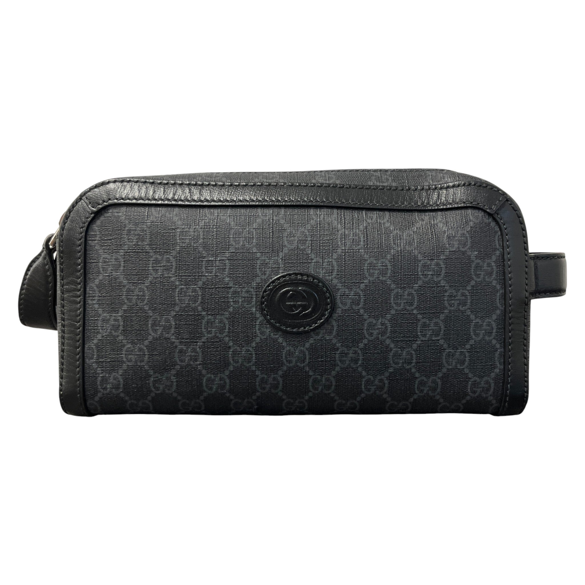Men's Ophidia Gg Supreme Toiletry Bag Black