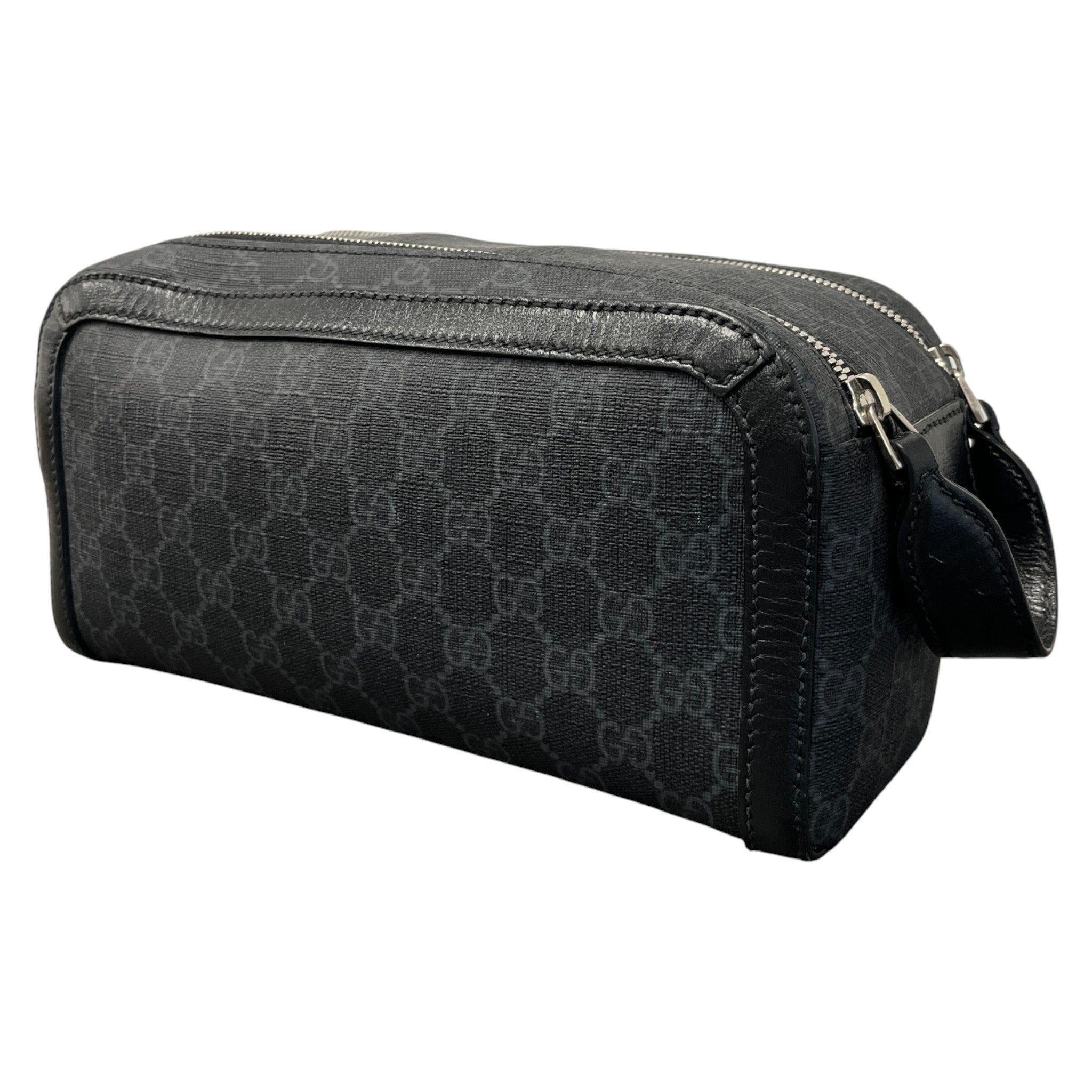 Men's Ophidia Gg Supreme Toiletry Bag Black
