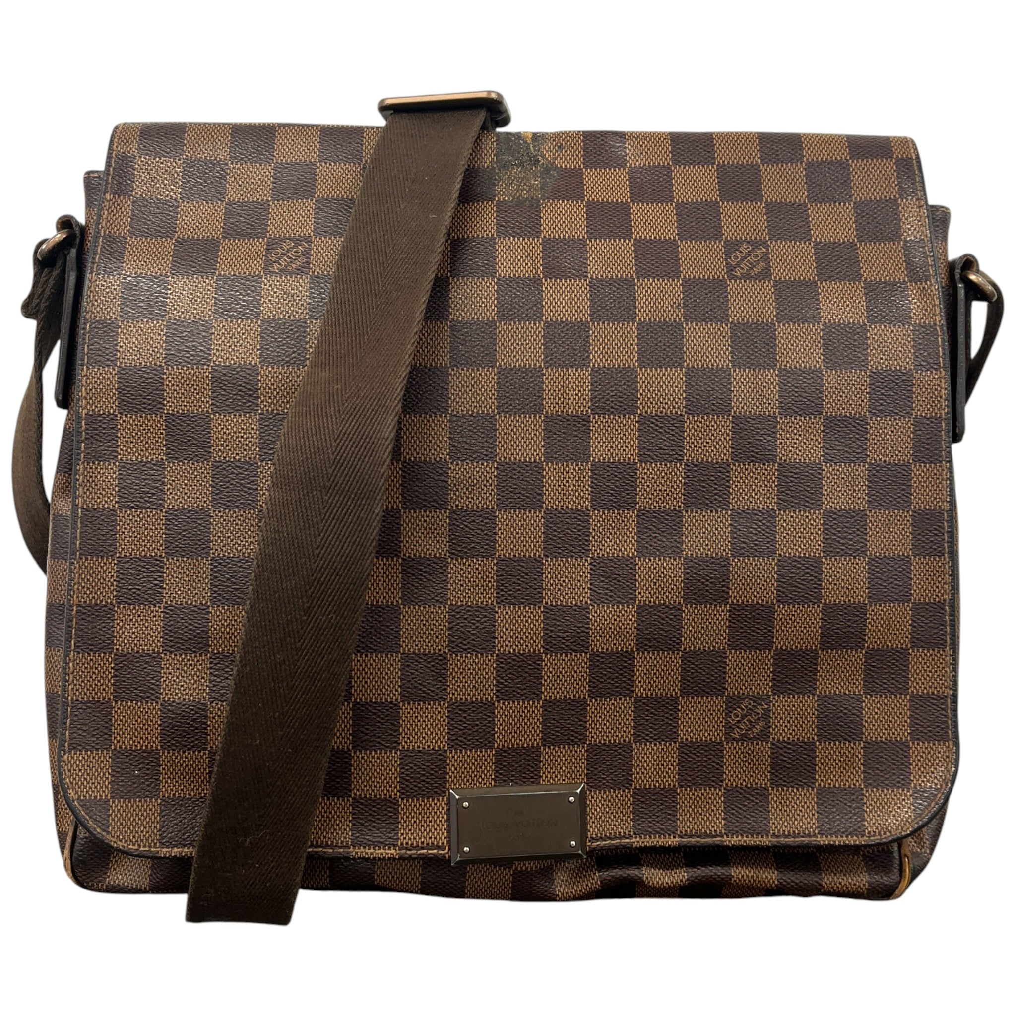 Men's Damier Ebene District Mm Messenger Bag Brown