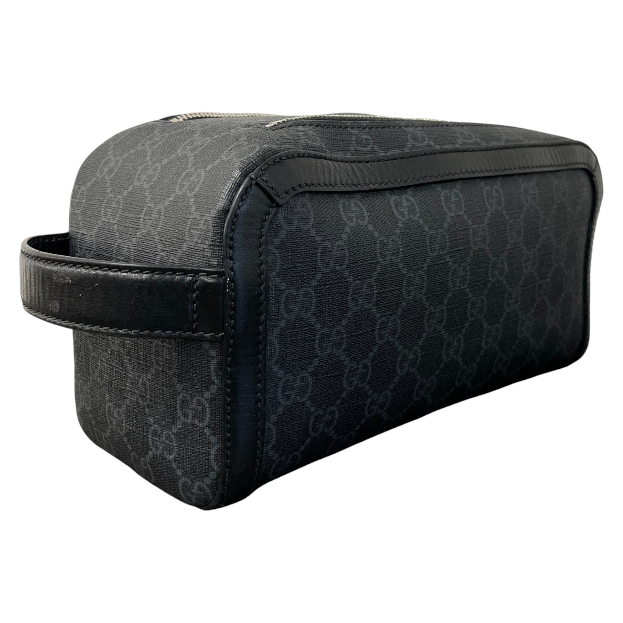 Men's Ophidia Gg Supreme Toiletry Bag Black