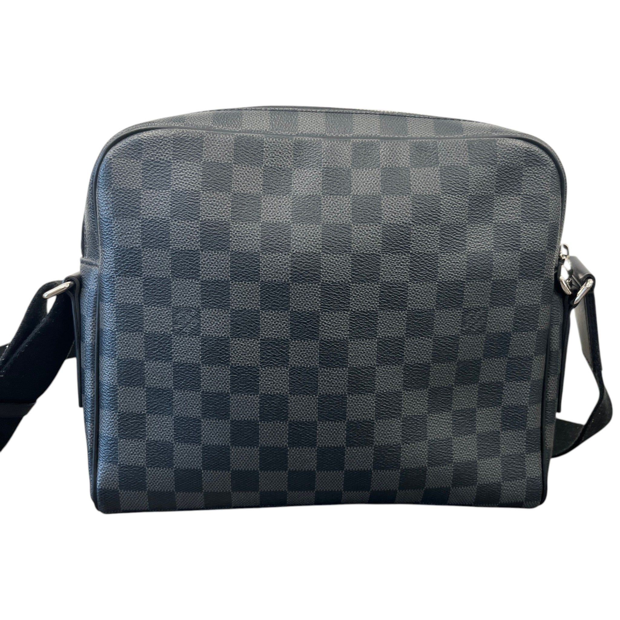 Men's Damier Graphite Dayton Reporter Pm Messenger Bag Black